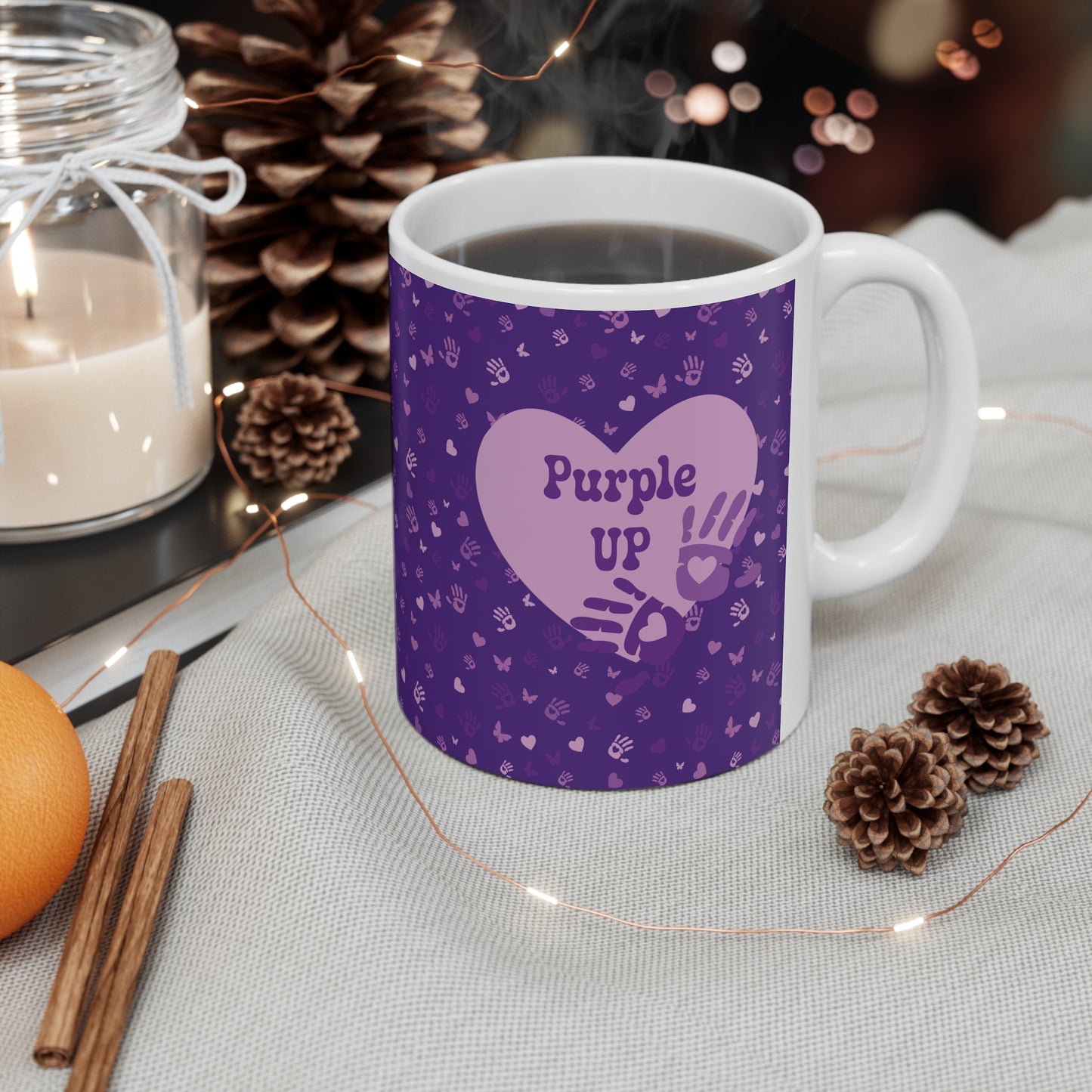 Purple Up Military Brat Military Childrens Awareness Ceramic Gift Coffee Mug