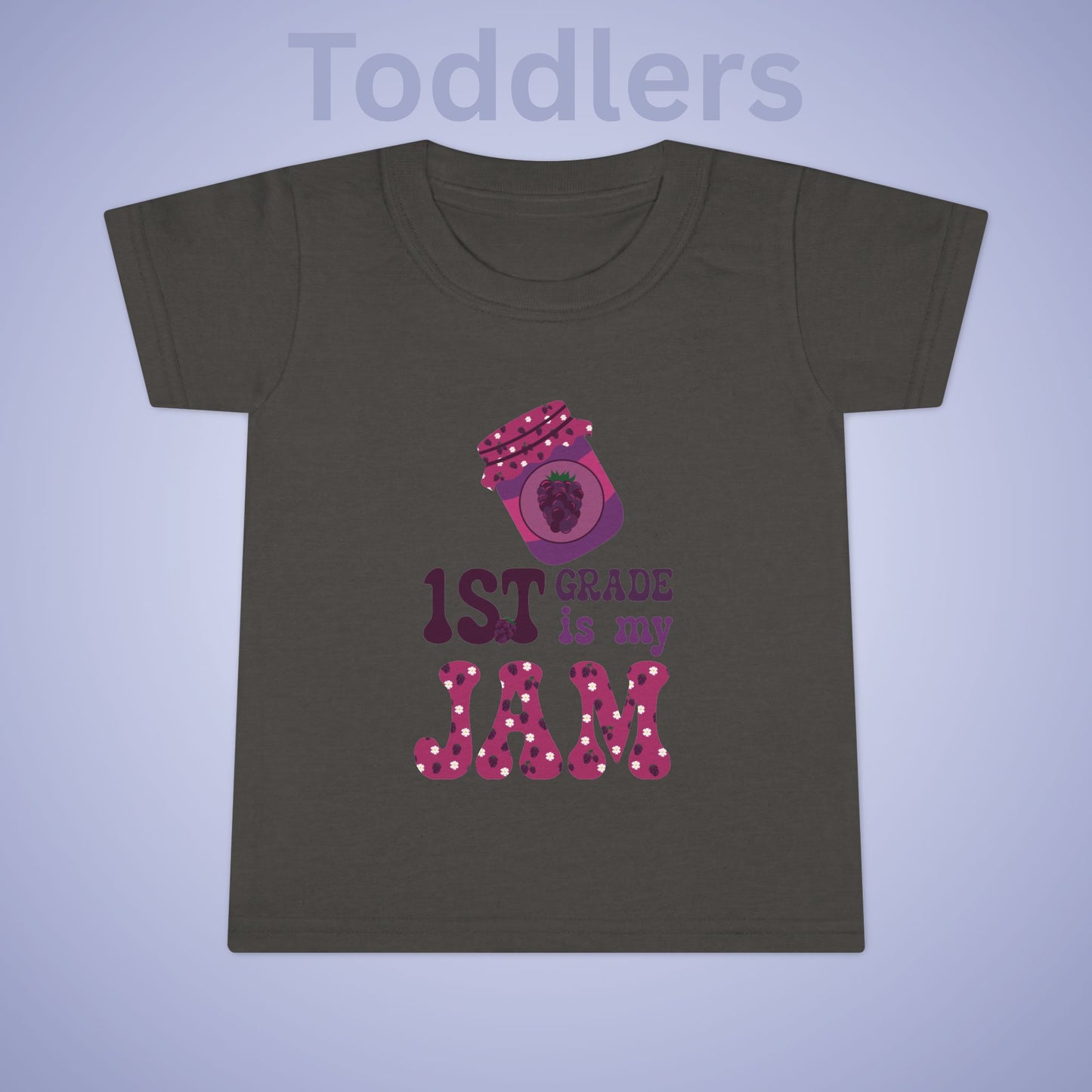 First Grade is my Jam Blackberry Kids Cotton T Shirt Back To School Toddler