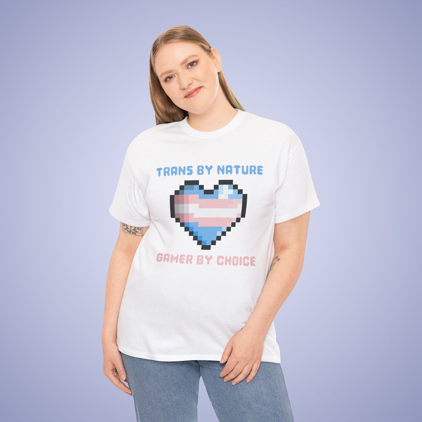 Trans By Nature Gamer By Choice LGBT Pride Month Matching T Shirt Unisex