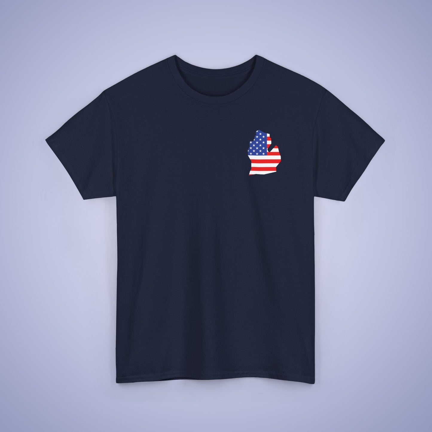 Michigan Map Pocket Art Proud American Unisex T Shirt