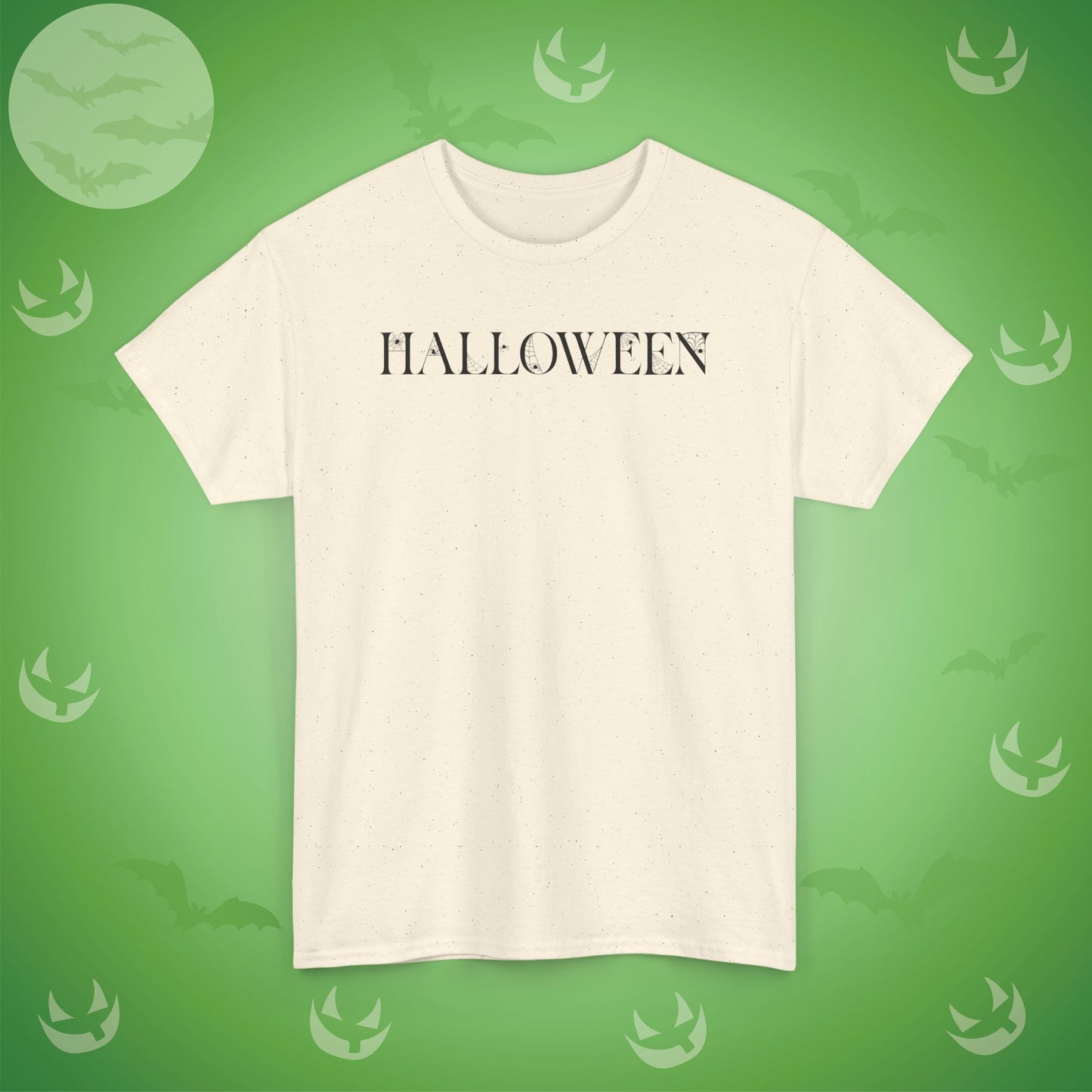 Halloween Spider Word Art Black Unisex T Shirt