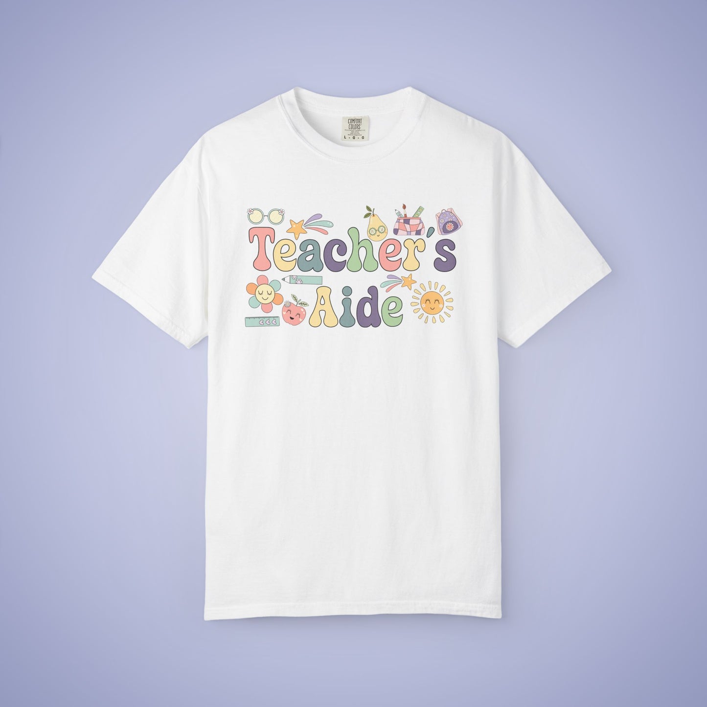 Teachers Aid Teacher T Shirt Retro Comfort Colors Unisex Back to School