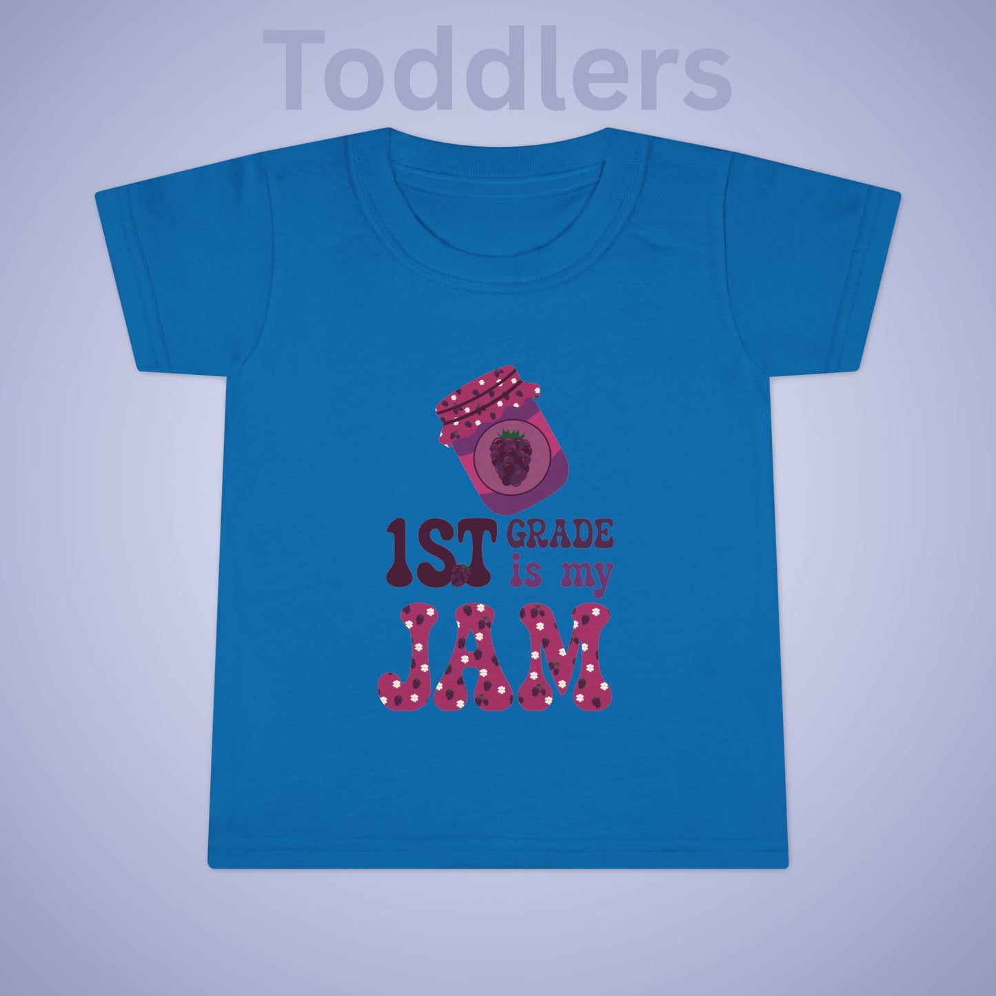 First Grade is my Jam Blackberry Kids Cotton T Shirt Back To School Toddler