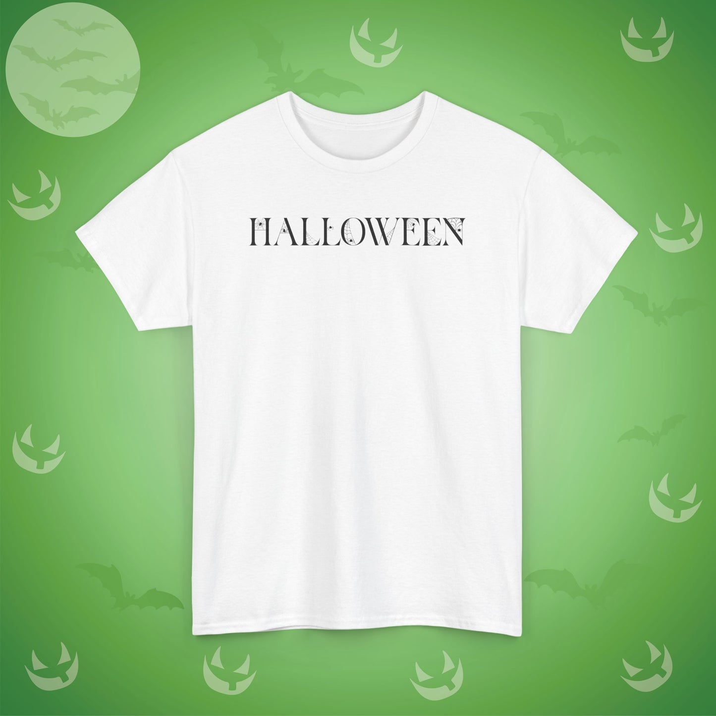 Halloween Spider Word Art Black Unisex T Shirt