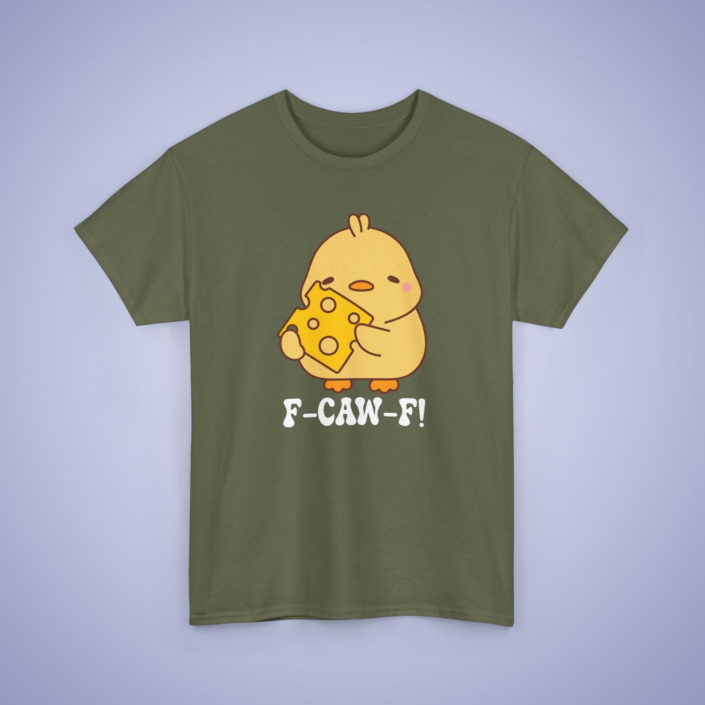 Cheese Lover F CAW F White Cute Funny Chick Unisex Chicken T Shirt
