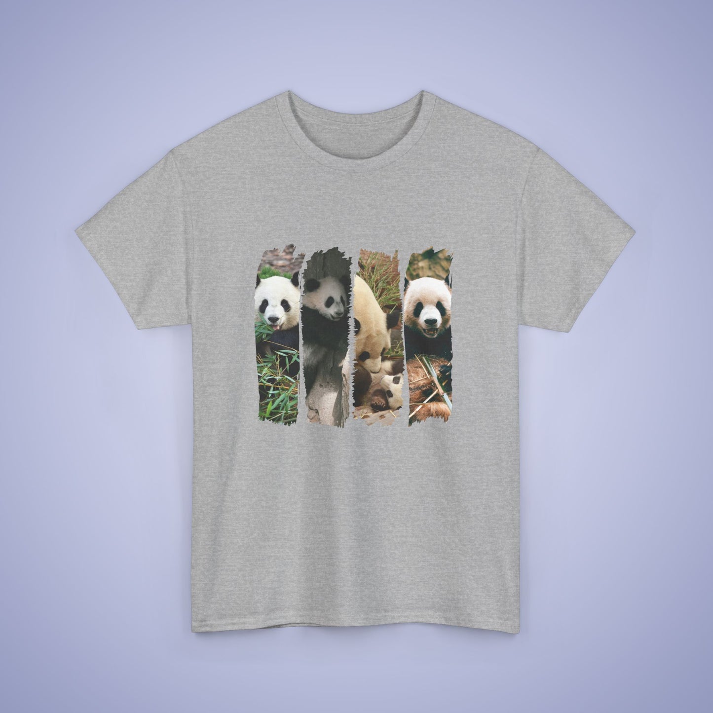 Panda Lover Paint Brush Stroke Photographic Unisex Oversized T Shirt
