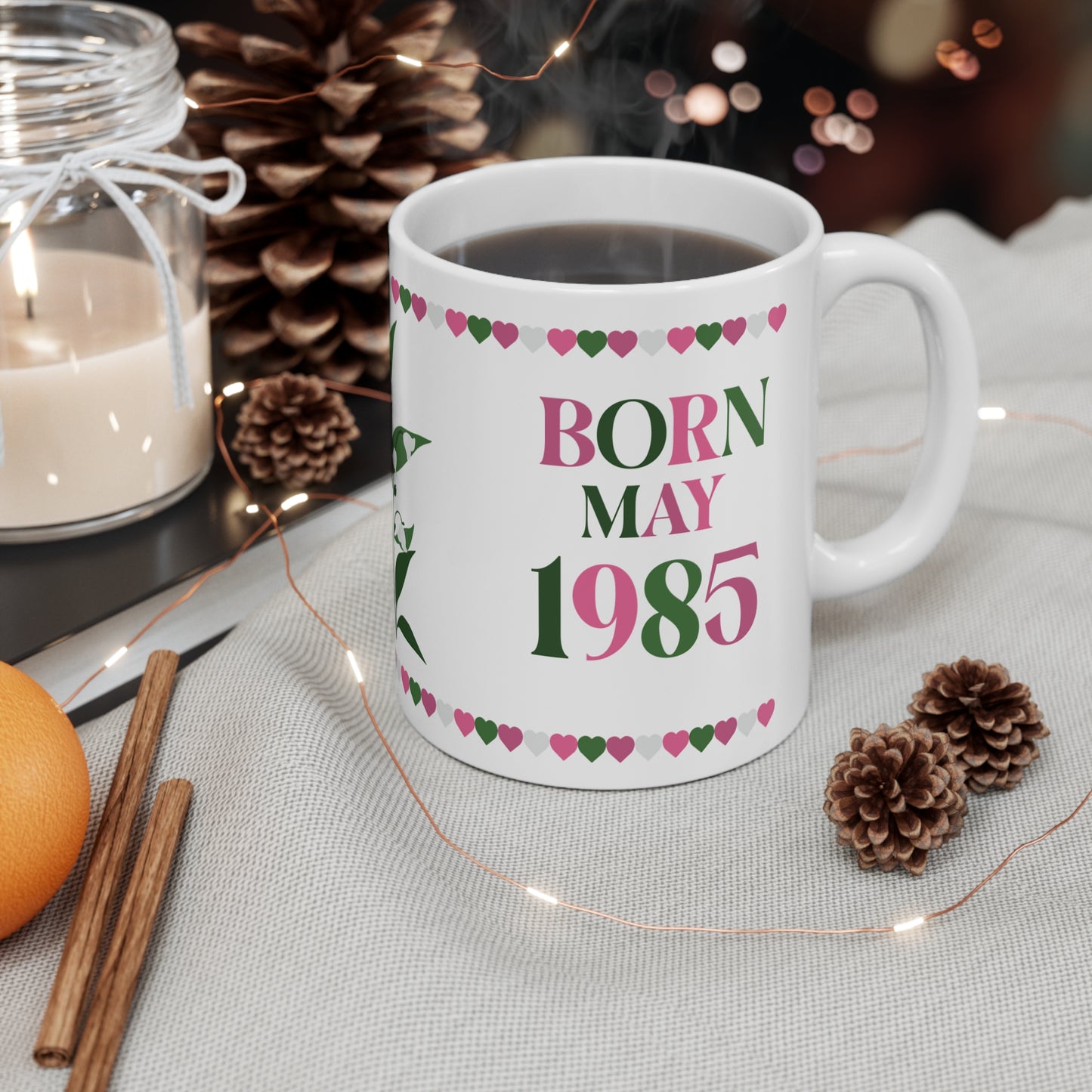 Best Mama Mothers Day May Birth Flower Ceramic Gift Mug