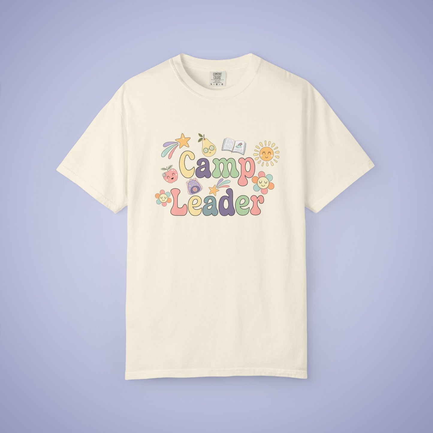 Camp Leader Teacher T Shirt Retro Comfort Colors Unisex Back to School