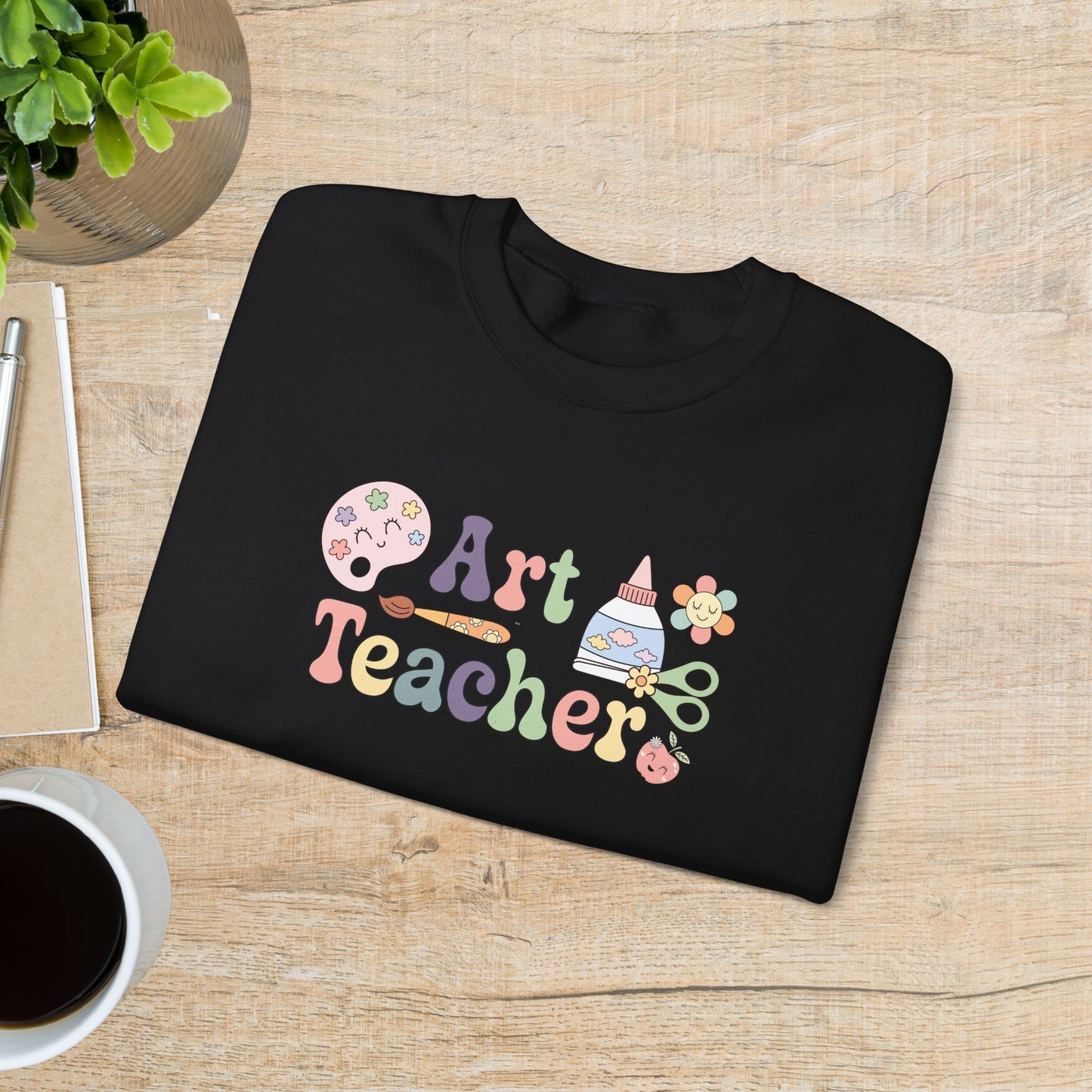 Art Teacher Crewneck Sweatshirt Retro Unisex Back to School