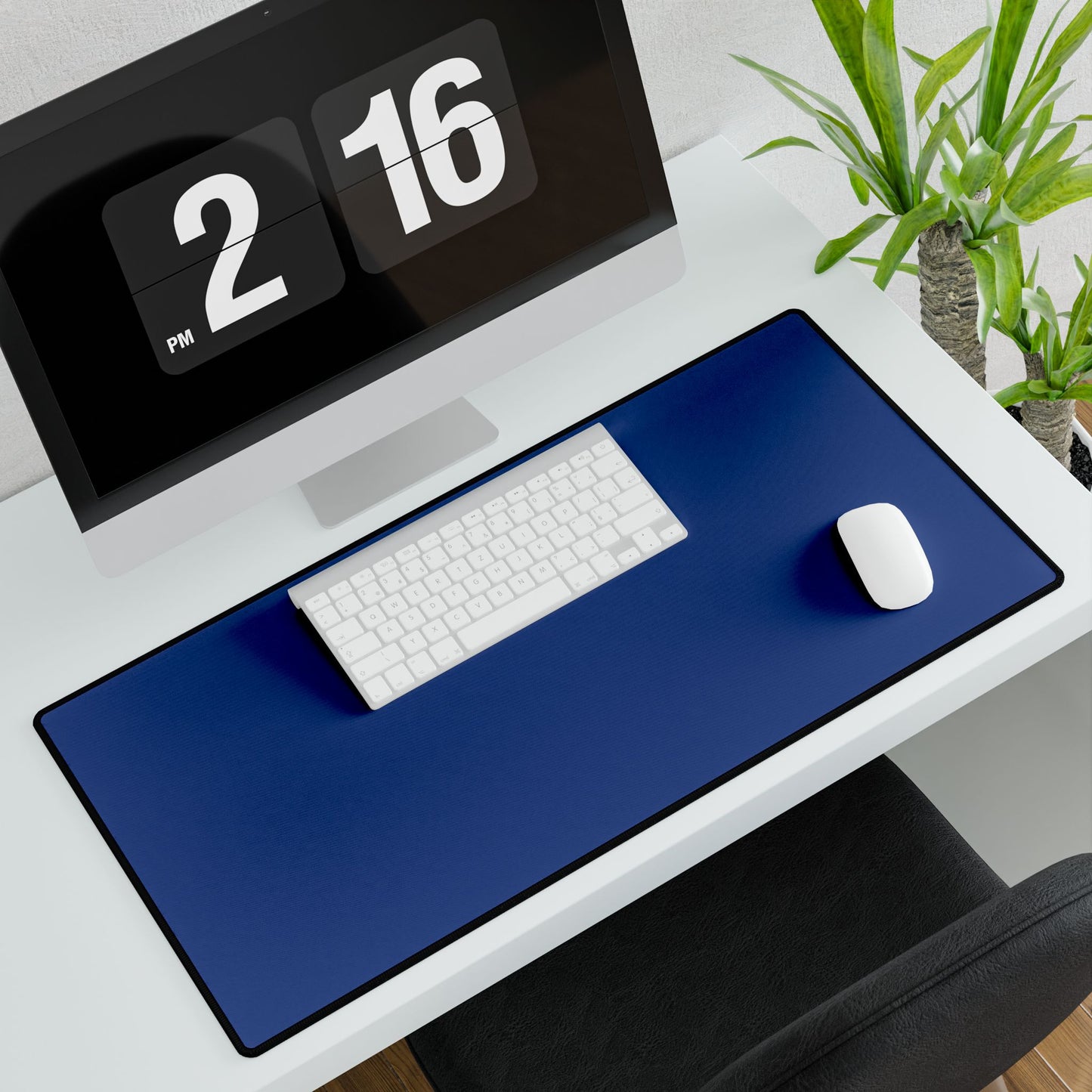 Blue Desk Mat Minimalist Office Teacher Decor Gift Medium & Large