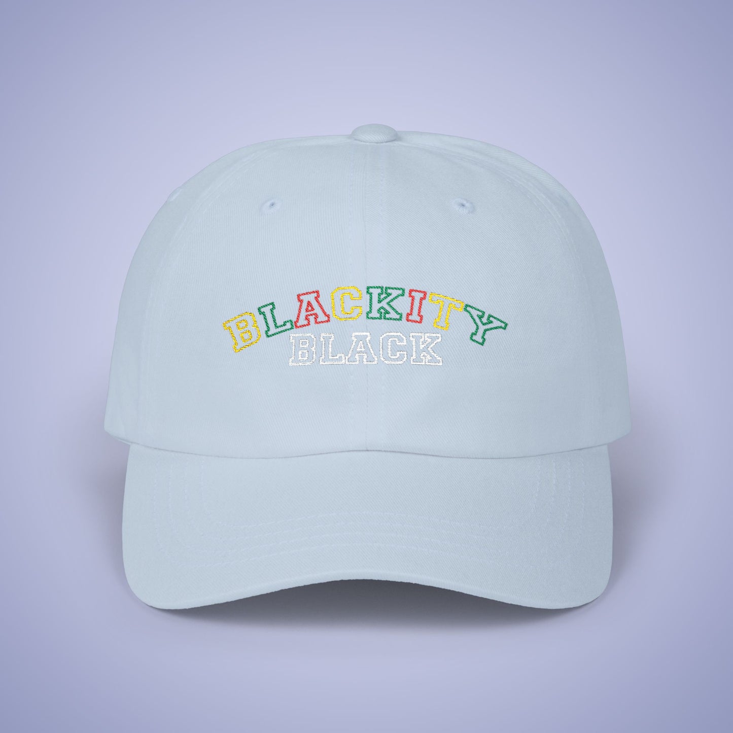 Blackity Black Juneteenth Embroidered Classic Dad Cap Unisex Coloured Embroidery