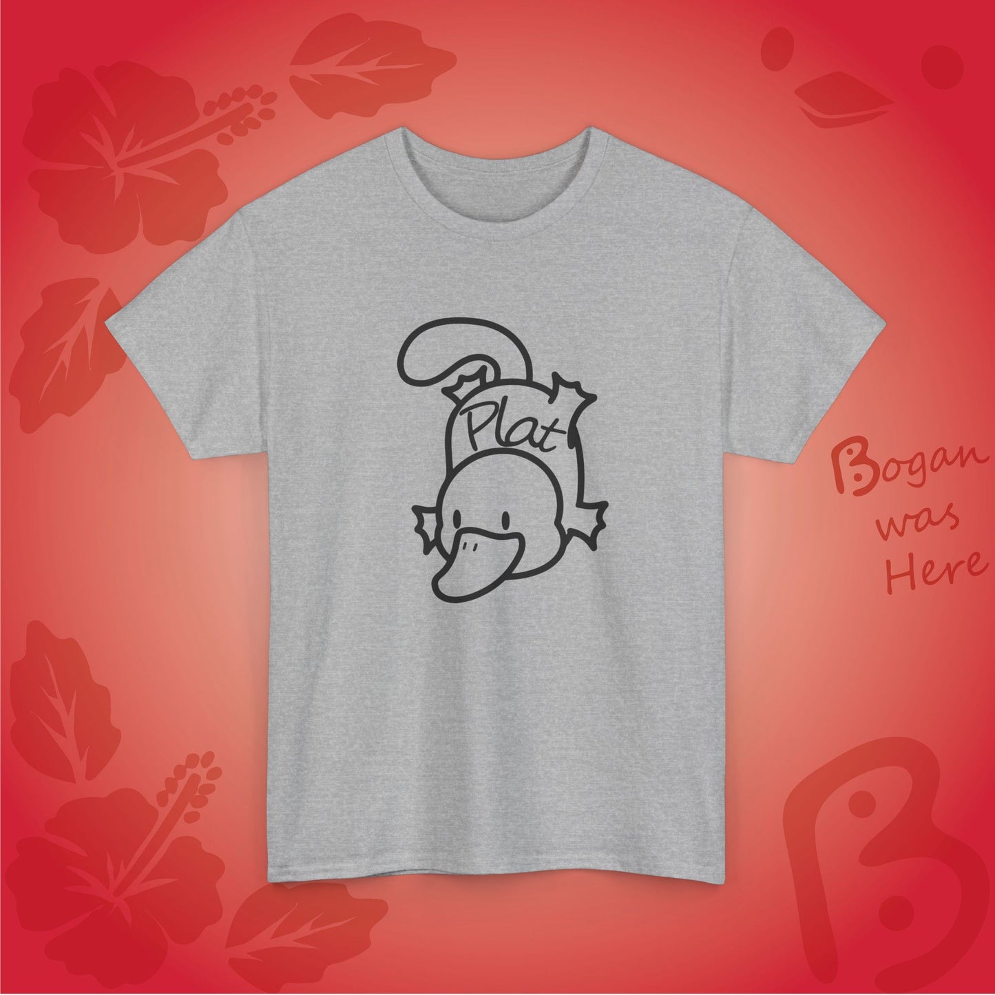Plat the Platypus Bogan's Design T Shirt