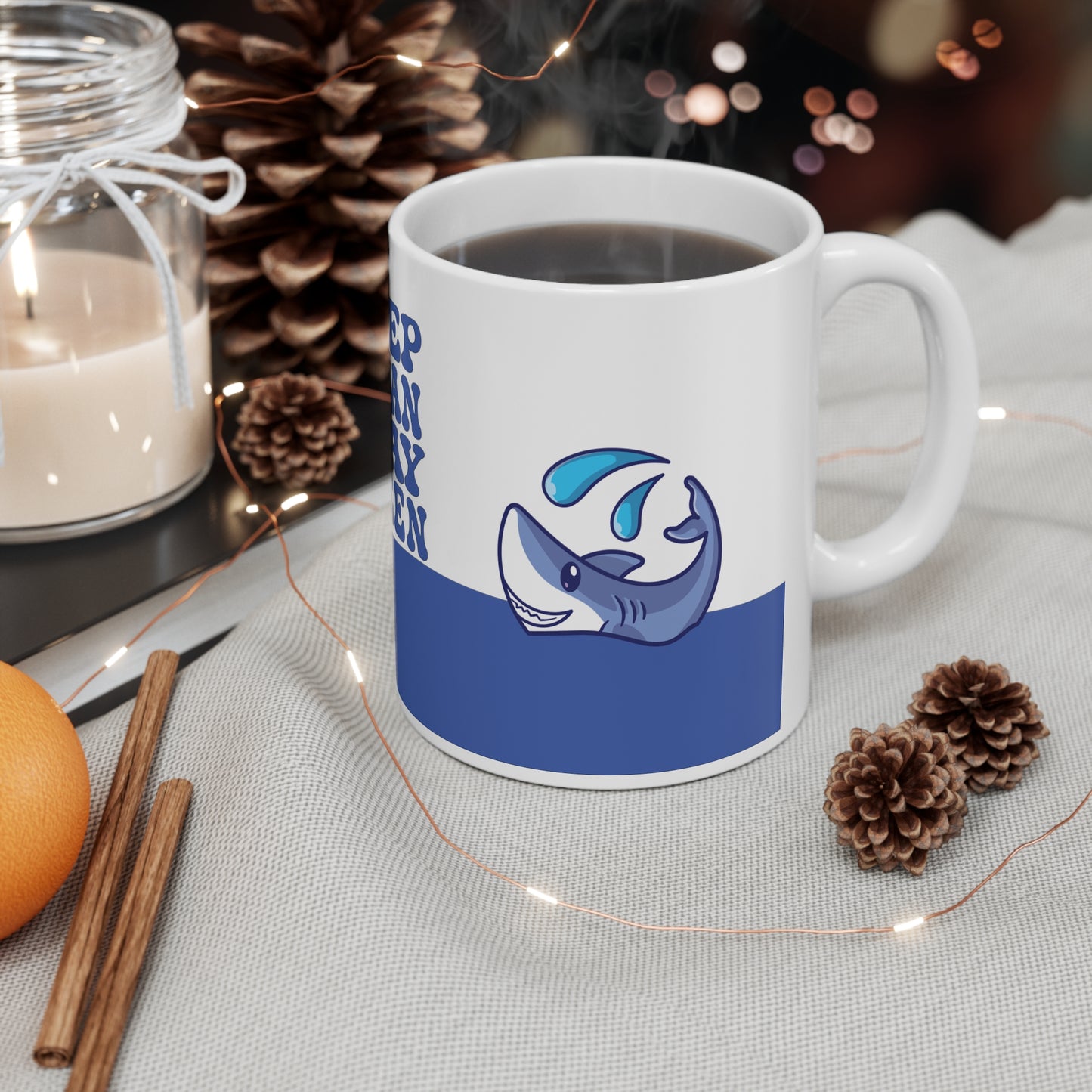 Keep Clean Stay Green Earth Day Ceramic Gift Coffee Mug