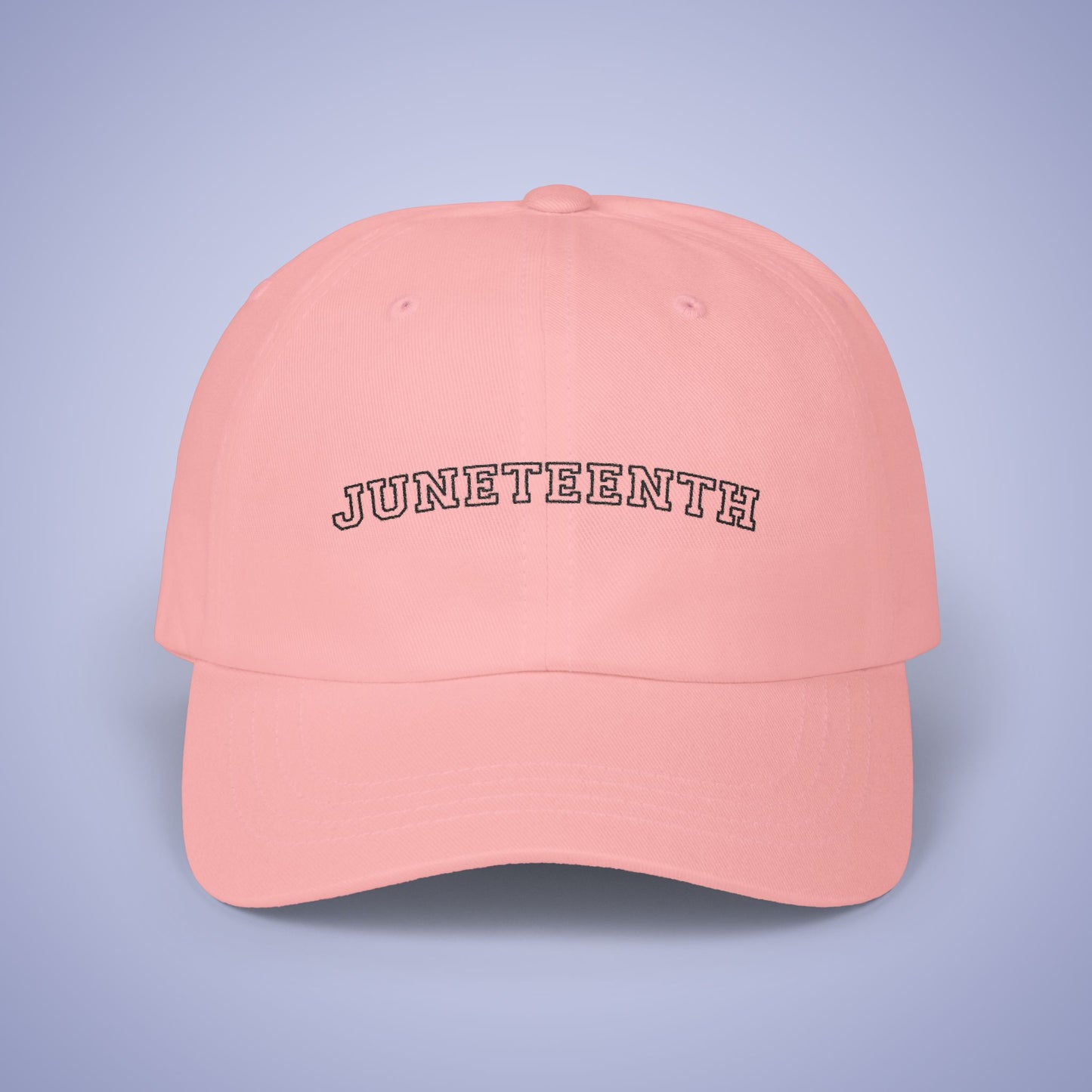 Juneteenth Embroidered Classic Dad Cap Unisex Black Embroidery