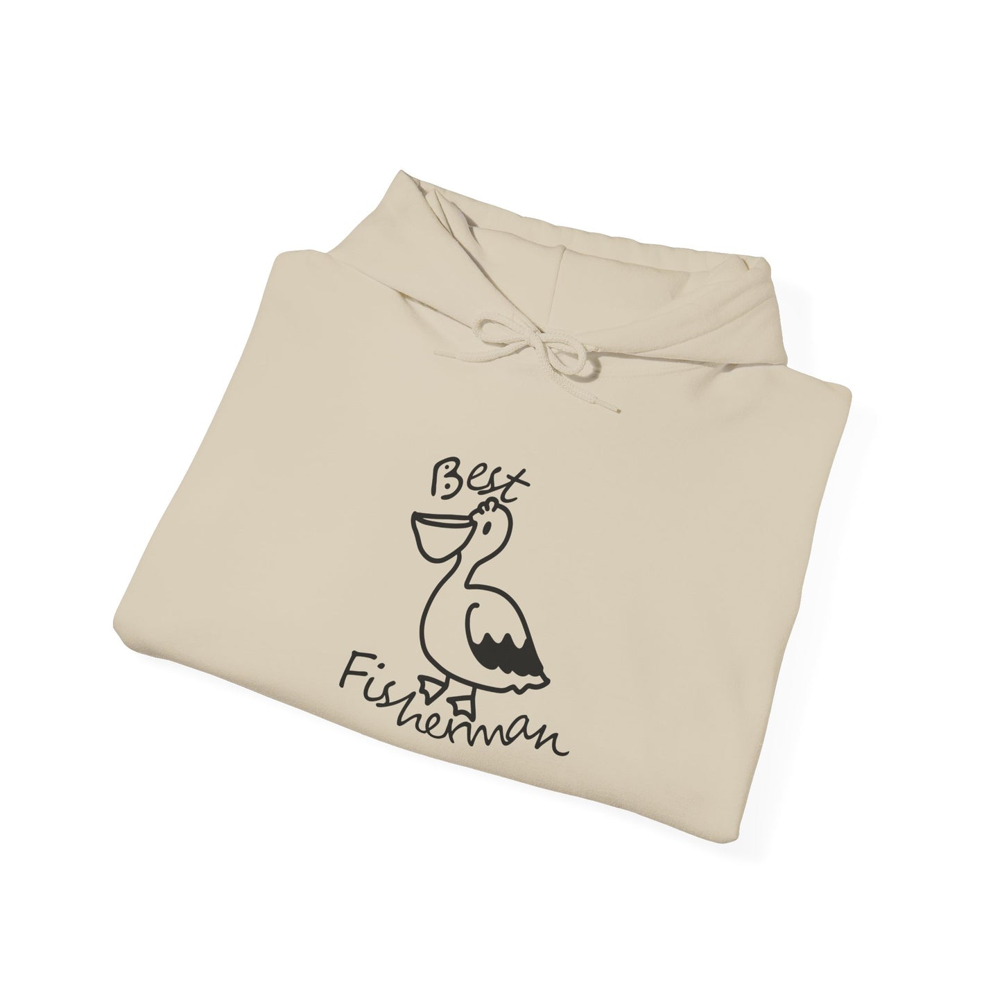 Best Fisherman Cute Pelican Bogan's Design Hoodie Sweatshirt