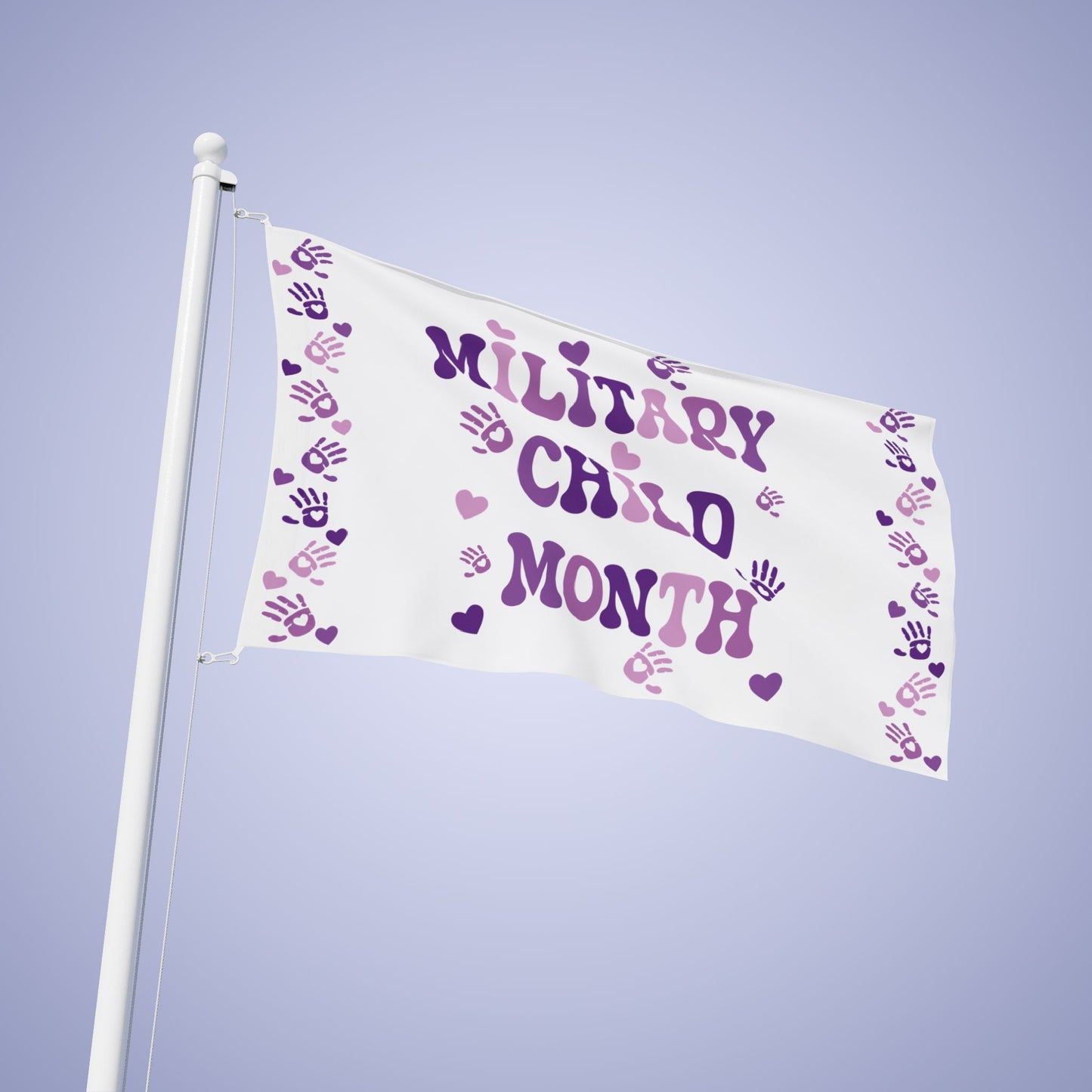 Military Brat Flag Banner Small Medium & Large Military Child Month