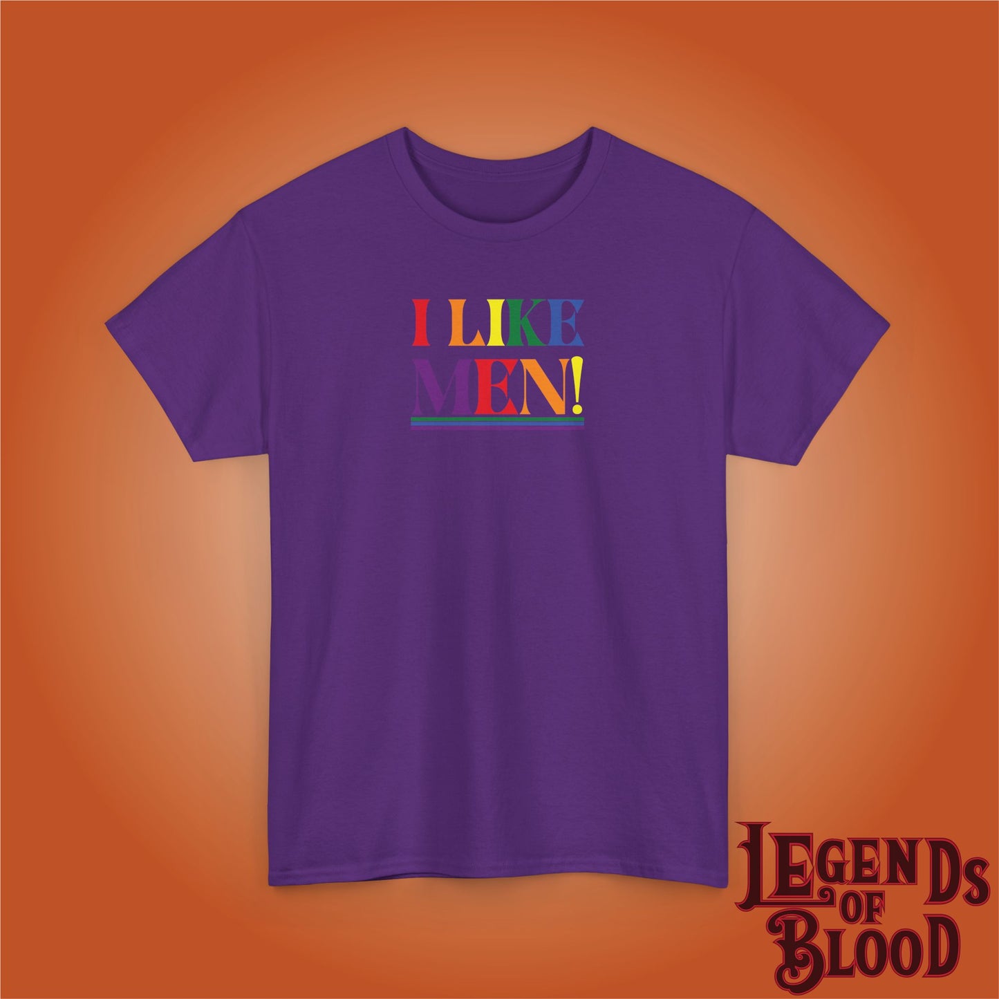 I Like Men LGBTQ Funny Legends of Blood Unisex Dark T Shirt