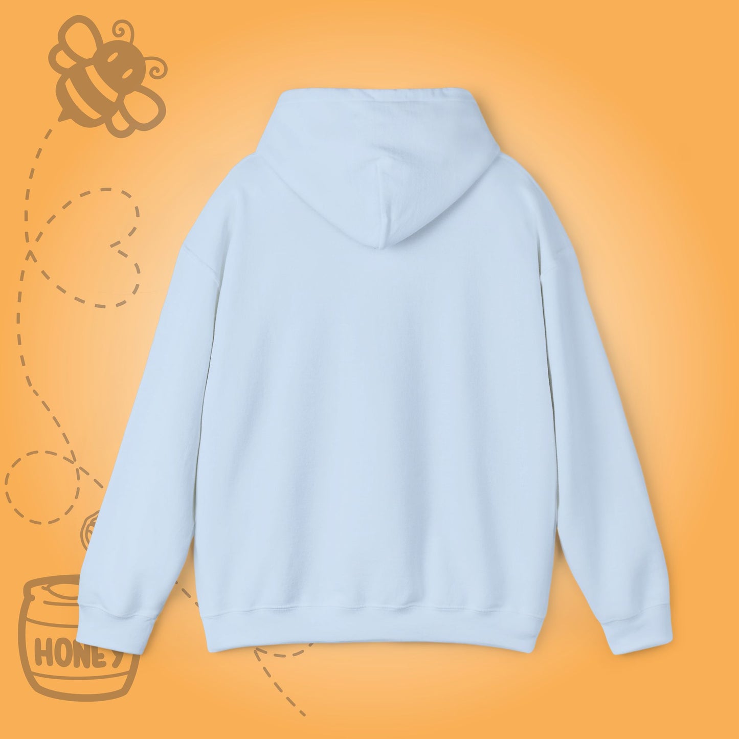 Bee Hive Sweet As Honey Honeycomb Word Art Design Hoodie Sweatshirt