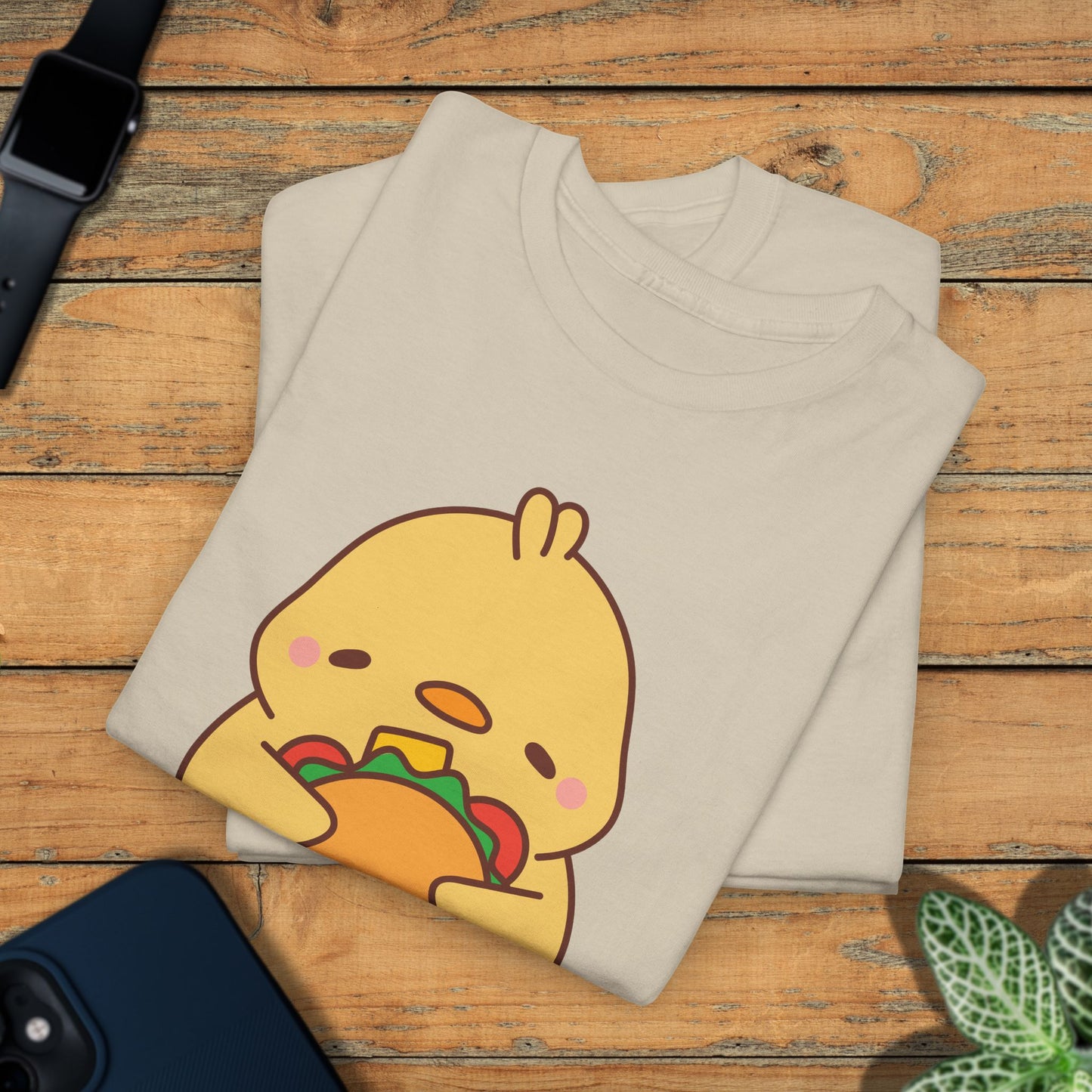 Taco Lover F CAW F Cute Funny Chick Unisex Chicken T Shirt