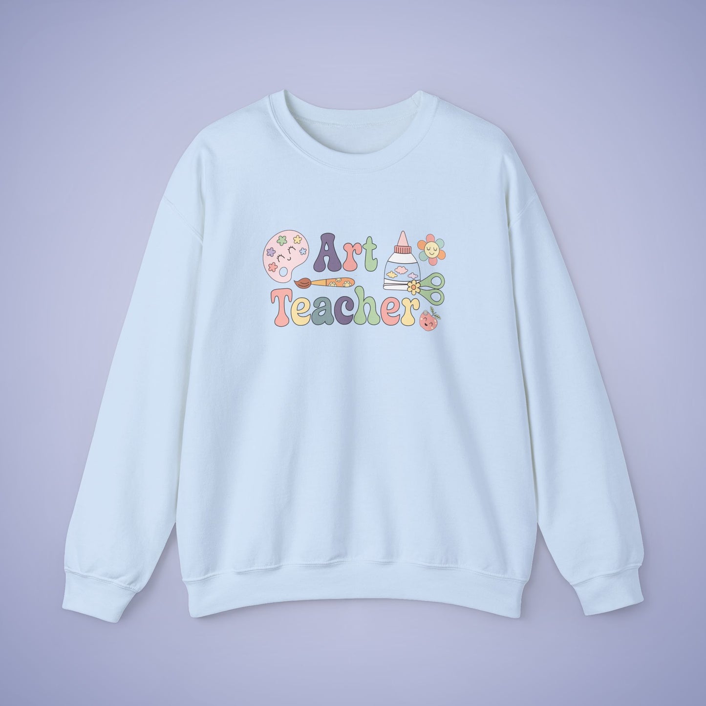 Art Teacher Crewneck Sweatshirt Retro Unisex Back to School