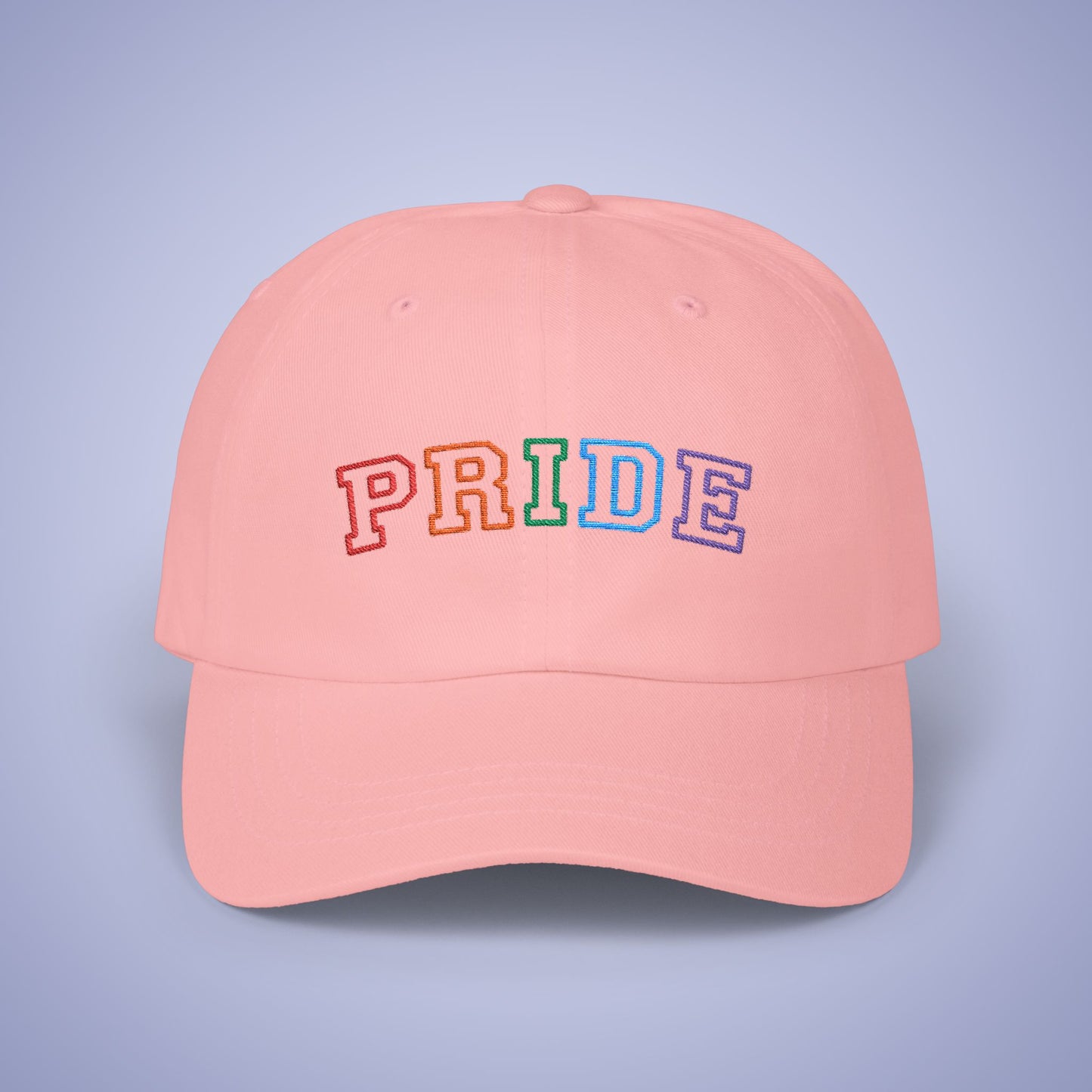 Pride Month Embroidered Classic Dad Cap Unisex Coloured Embroidery