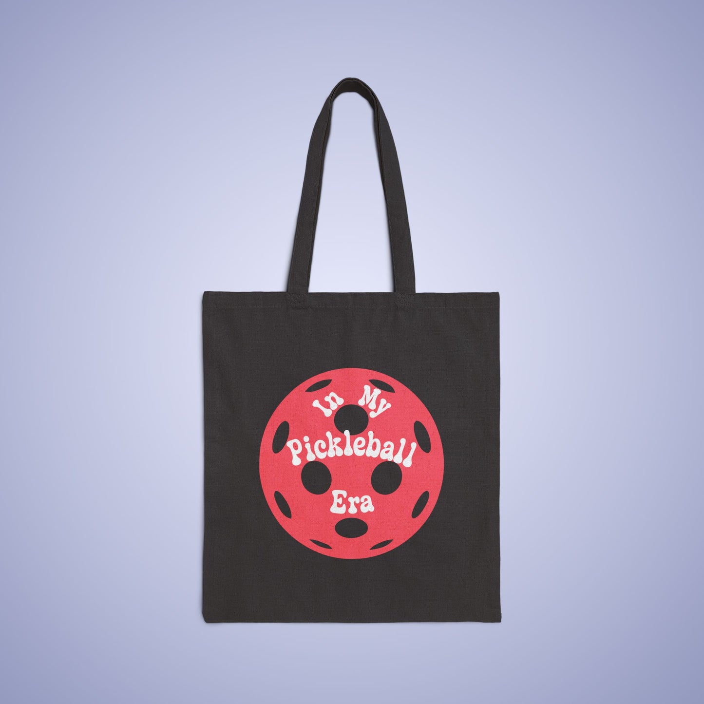 In My Pickleball Era Graphic Design Cotton Canvas Gift Tote Bag