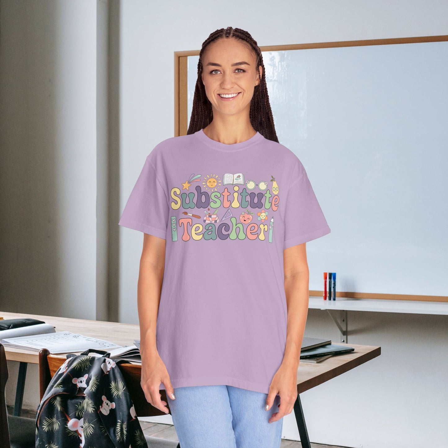 Substitute Teacher T Shirt Retro Comfort Colors Unisex Back to School