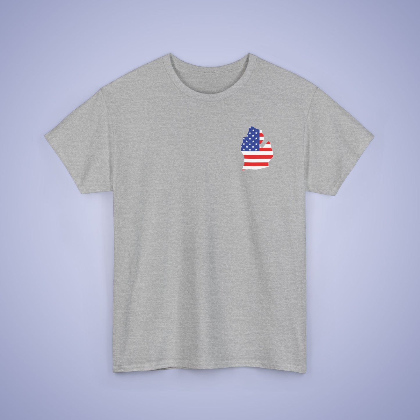Michigan Map Pocket Art Proud American Unisex T Shirt