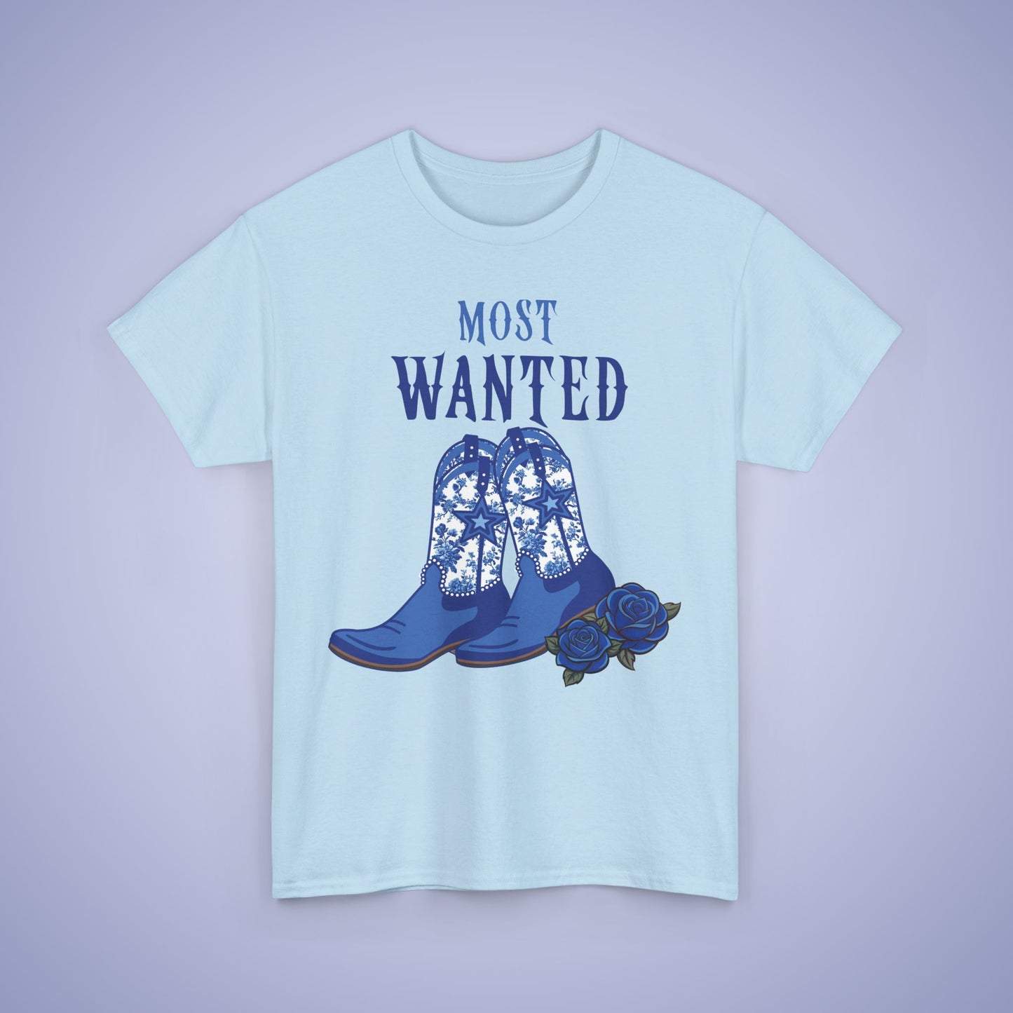 Most Wanted Mothers Day Unisex Heavy T Shirt Chinoiserie Floral Cowgirl Boots