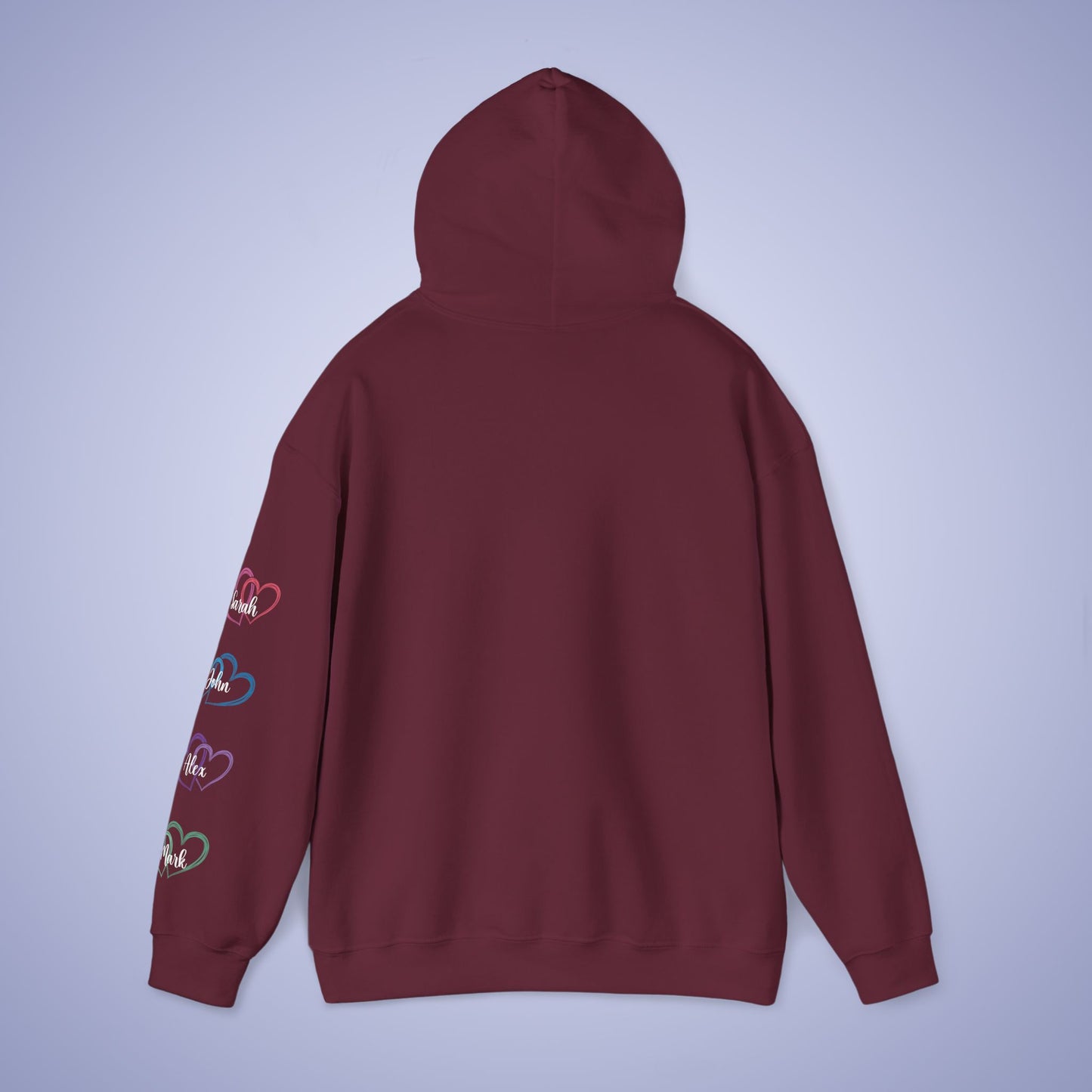 This Mother Wears her Heart on her Sleeve Unisex Hoodie Personalized