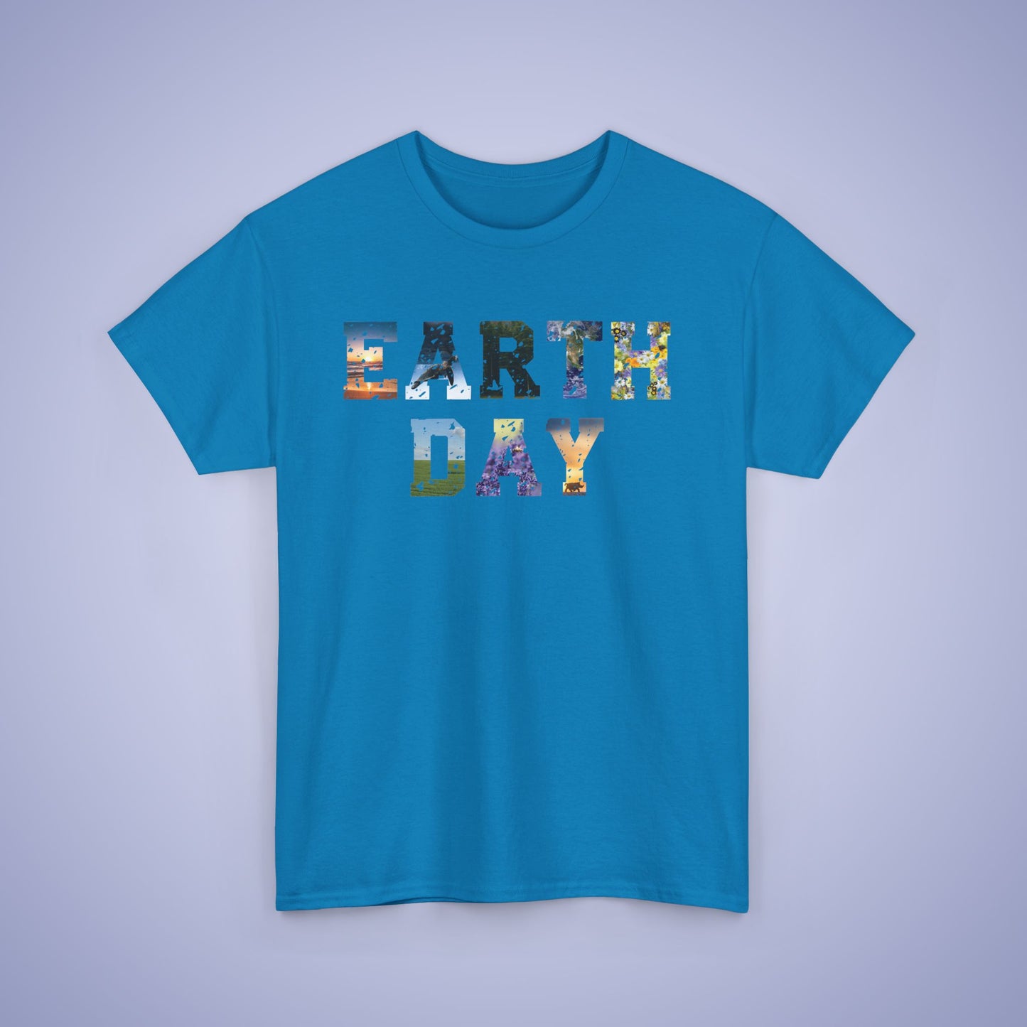 Earth Day Photographic Text Art Unisex Oversized T Shirt