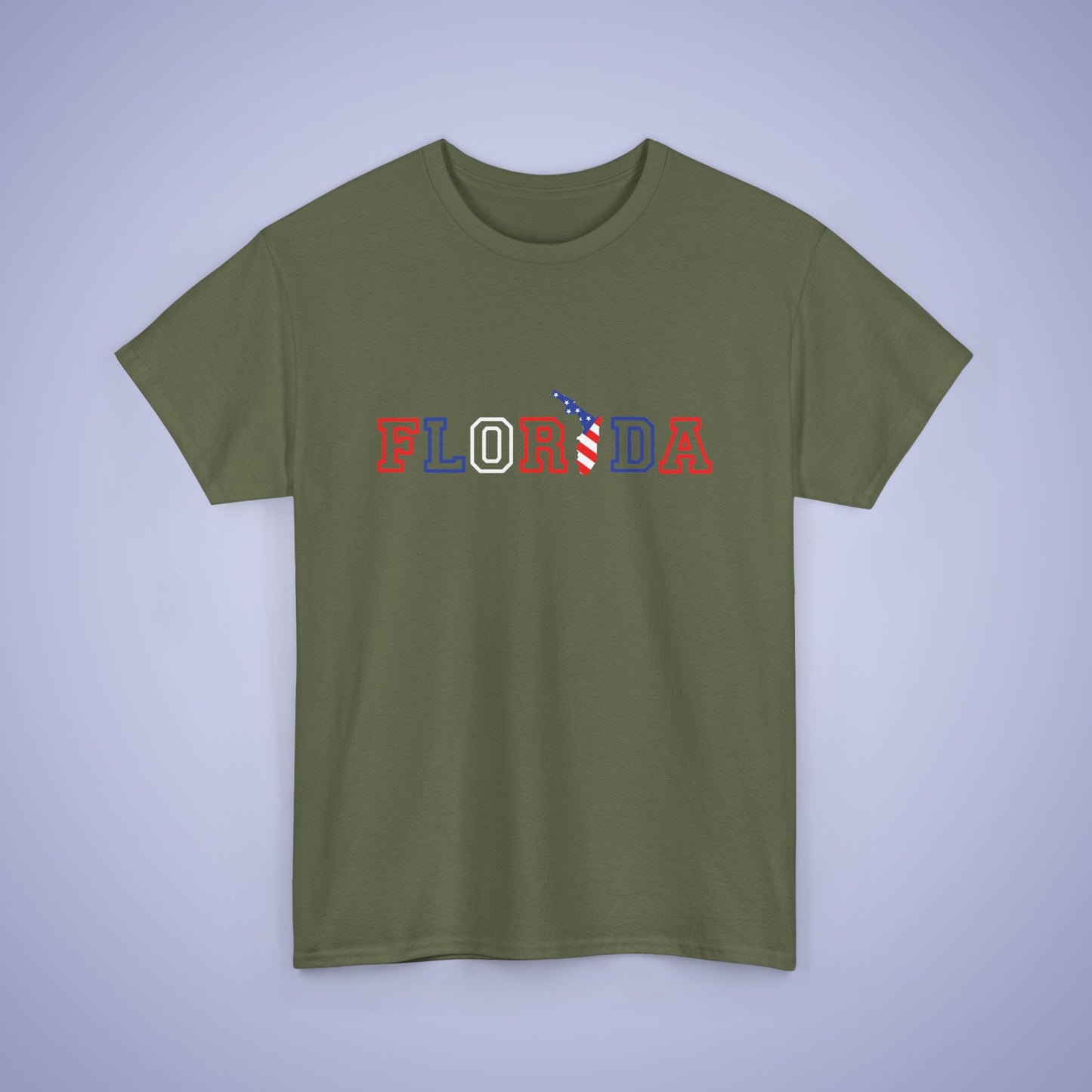 Florida Map Text Art Proud American Unisex T Shirt