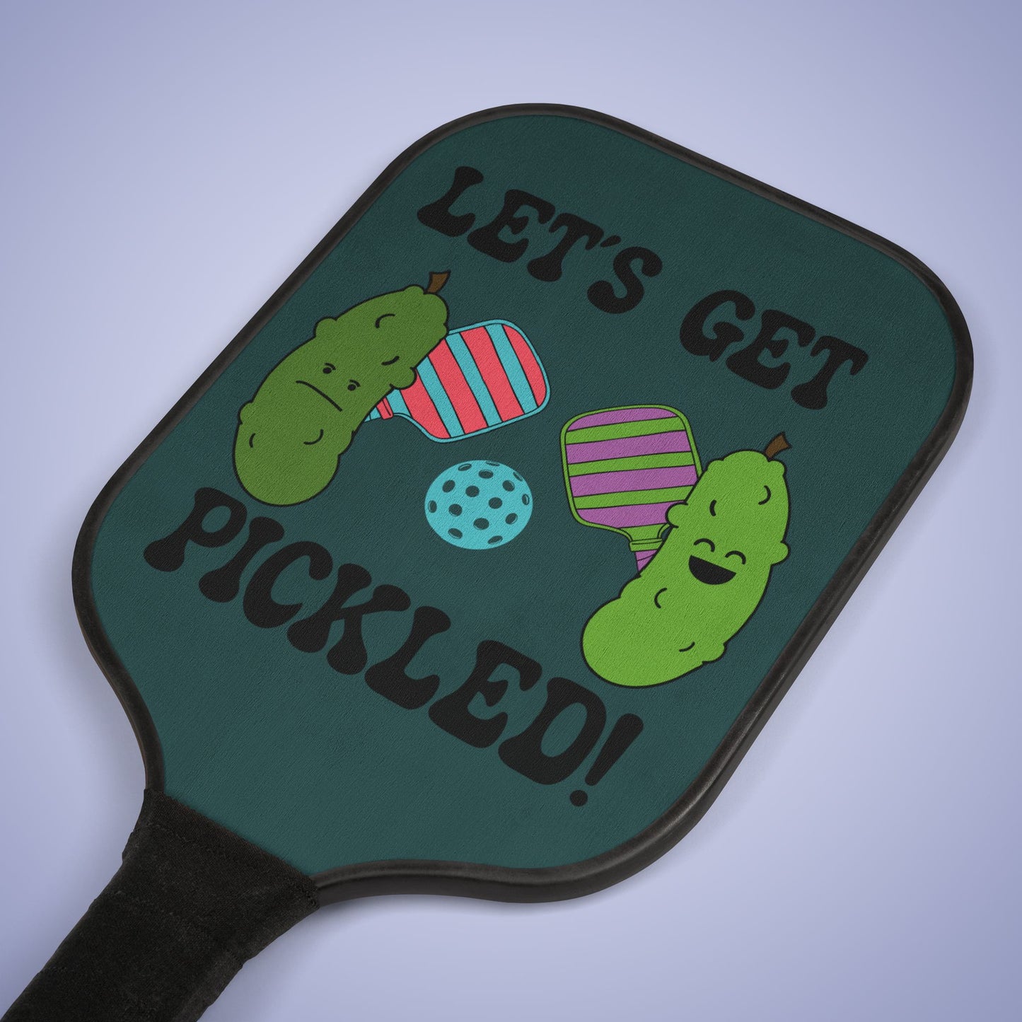 Lets Get Pickled Pickleball Paddle Set Funny Gift