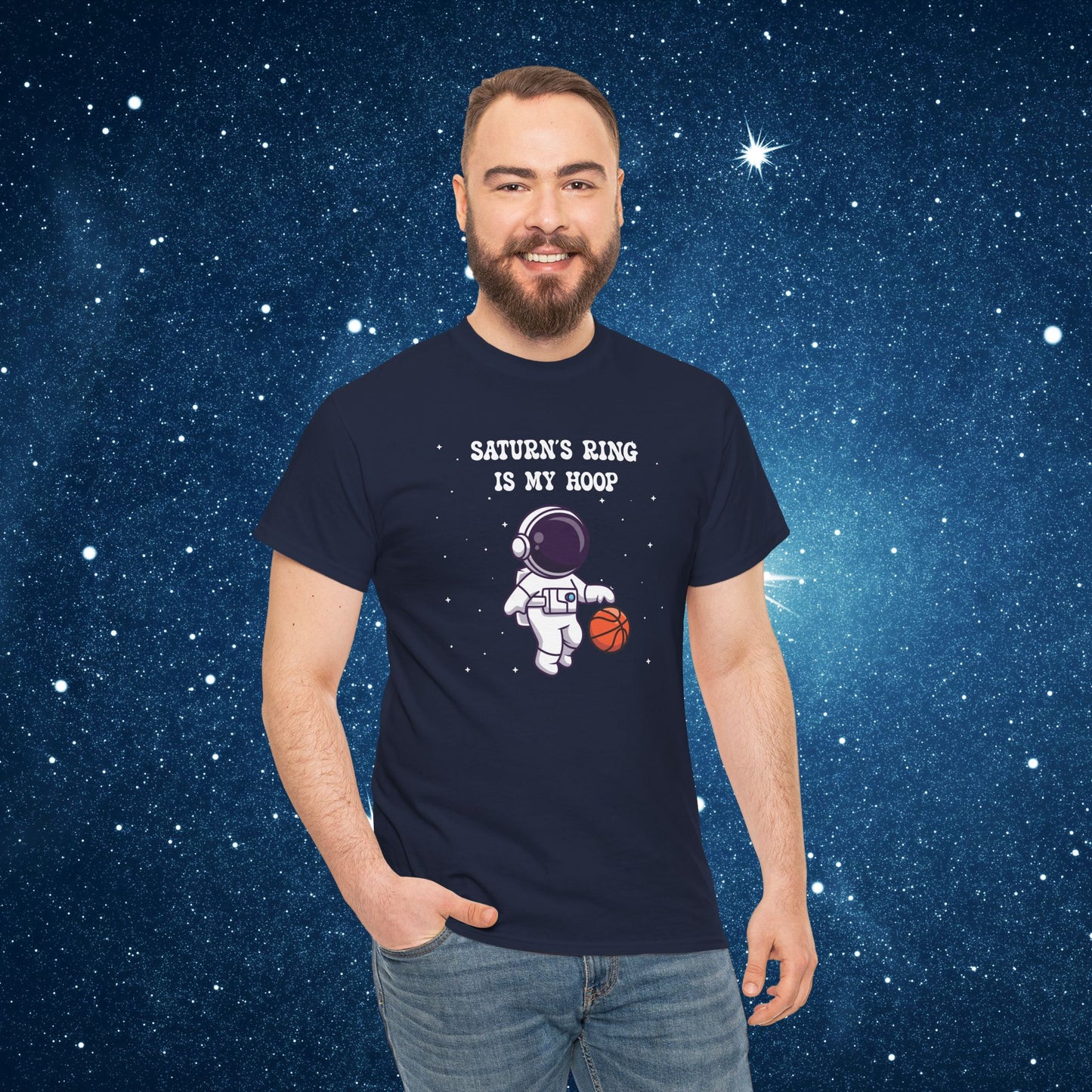 Saturns Ring is my Hoop National Astronaut Day Unisex Graphic T Shirt