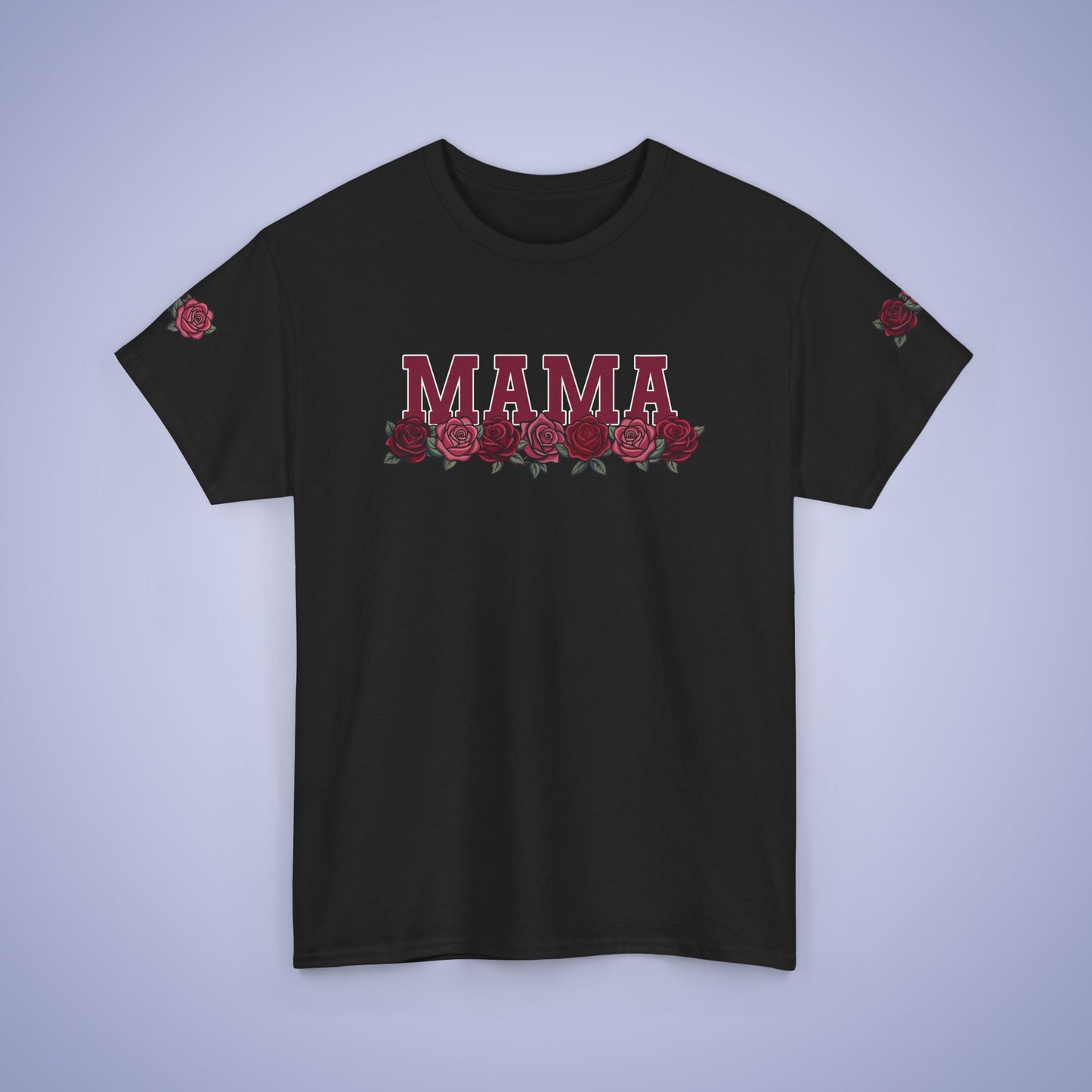 Mama Dark Roses Unisex Heavy T Shirt Personalized Name