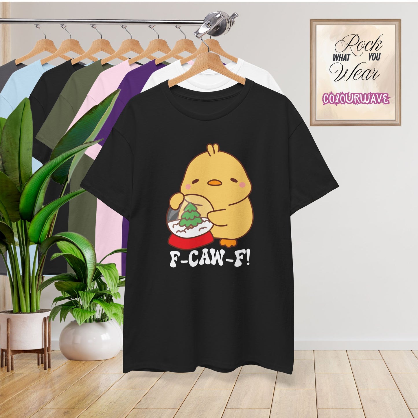 Christmas Snowglobe F CAW F White Cute Funny Chick Unisex Chicken T Shirt