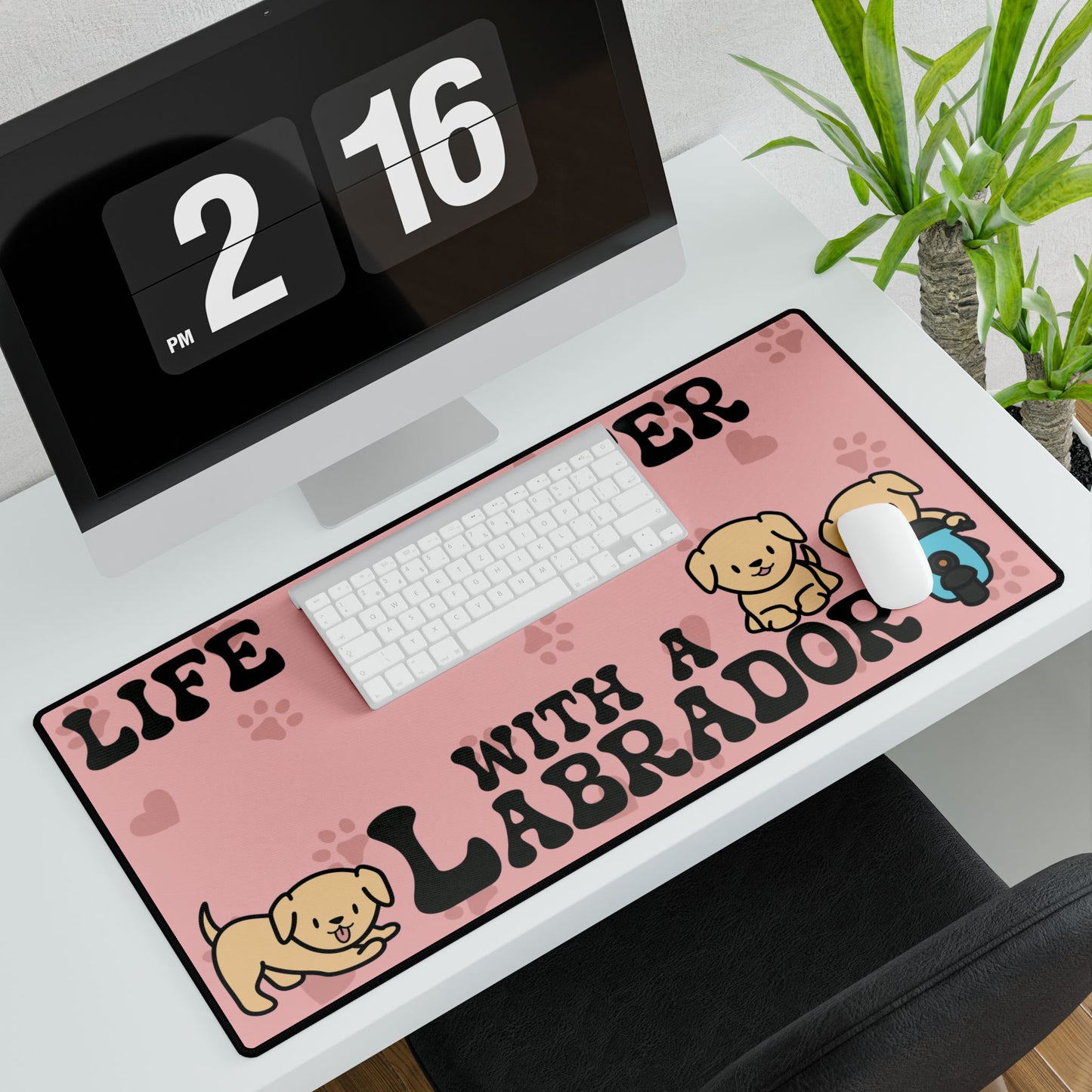 Life is Better with a Labrador Lover Gift Computer Desk Mat
