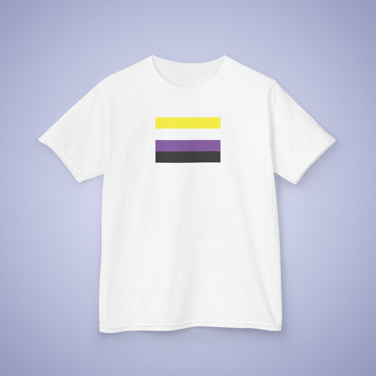 Non Binary Flag Pride Kids Cotton T Shirt LGBTQ Pride Month