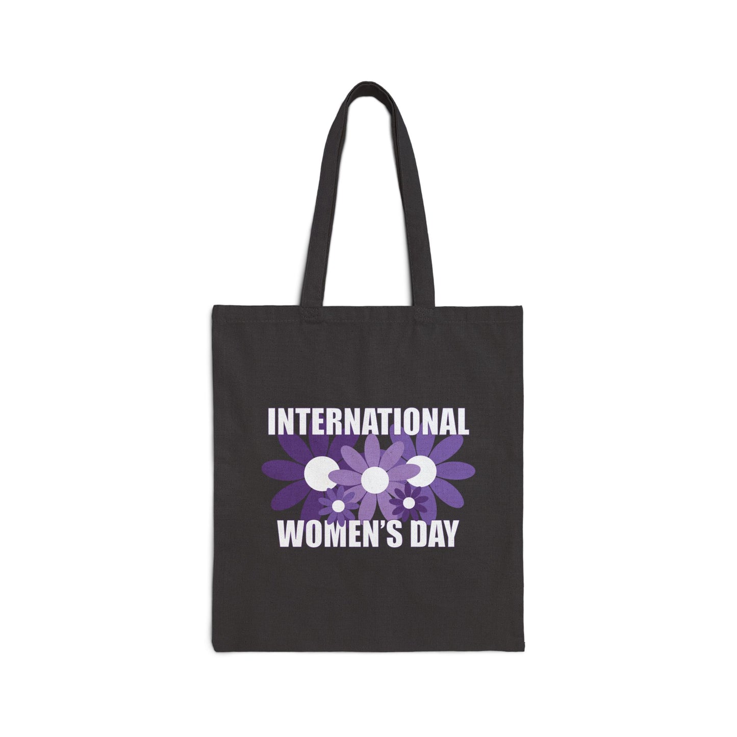 Eat Sleep Kick Ass Repeat Intl Womens Day Black Cotton Canvas Tote Bag