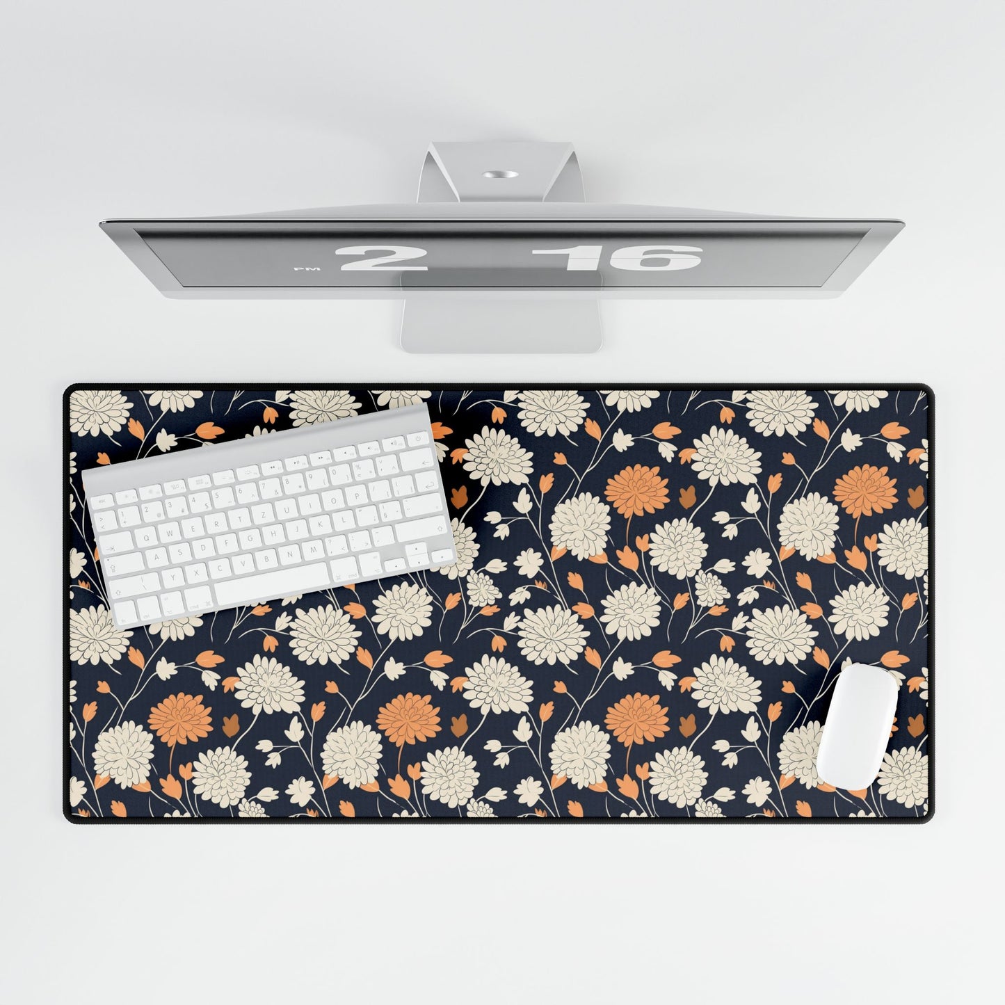 Apricot Delight Desk Mat Floral Design Mothers Day Gift