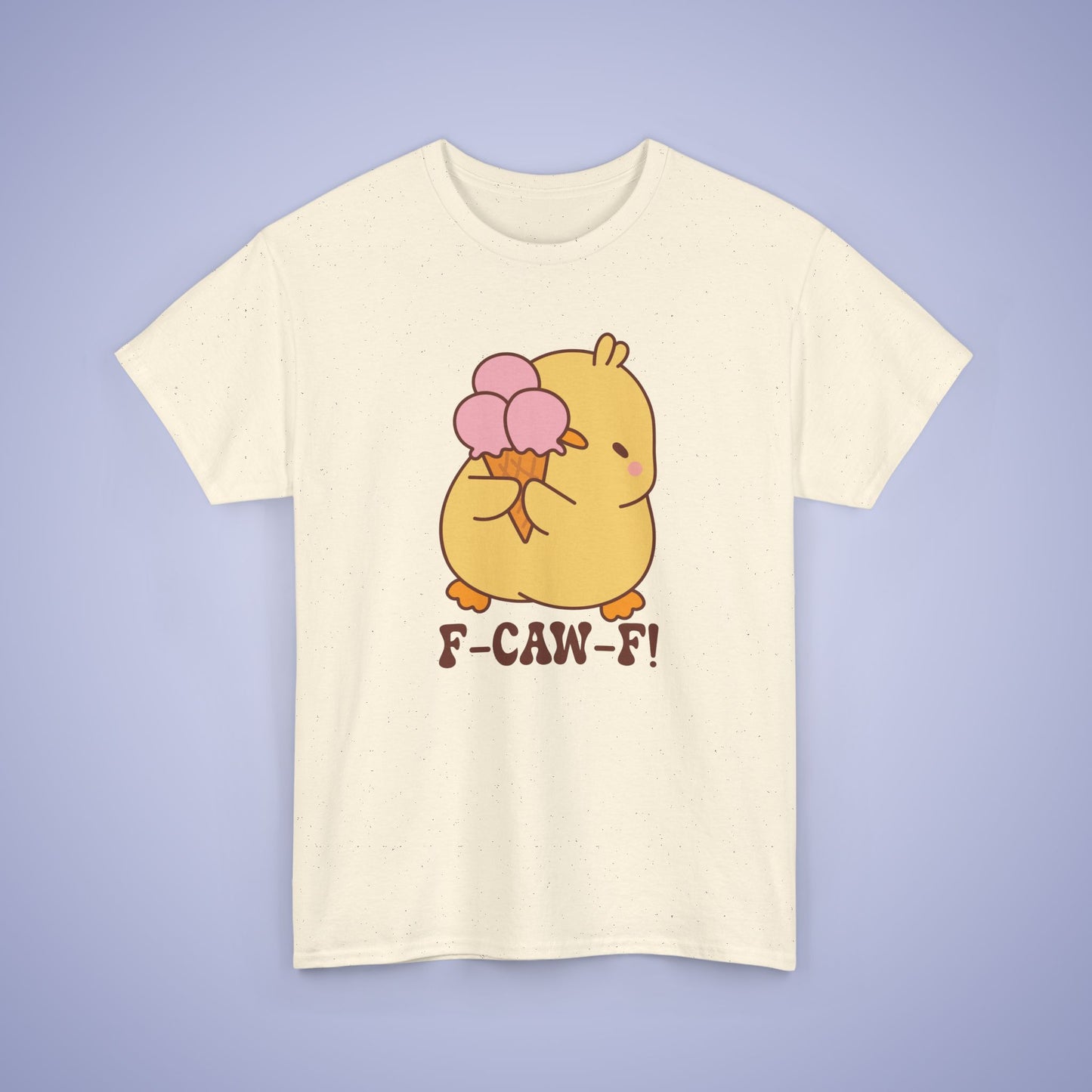 Ice Cream Lover F CAW F Cute Funny Chick Unisex Chicken T Shirt