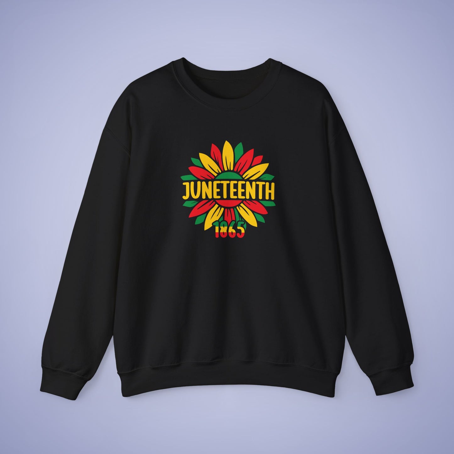Flower Juneteenth 1865 Unisex Crewneck Oversized Sweatshirt