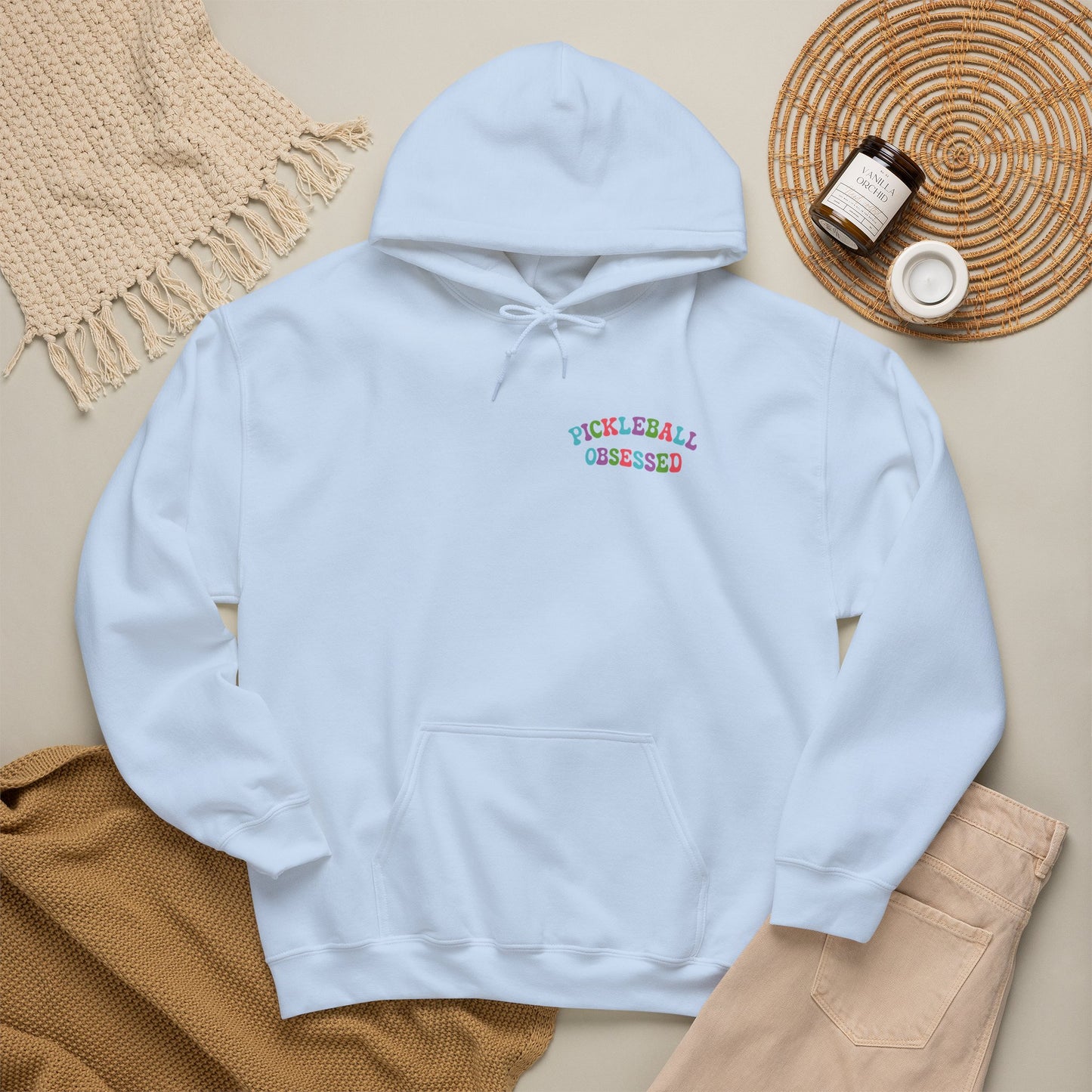 Double Trouble Pickleball Team Couple Gift Hoodie Graphic Design Sweatshirt