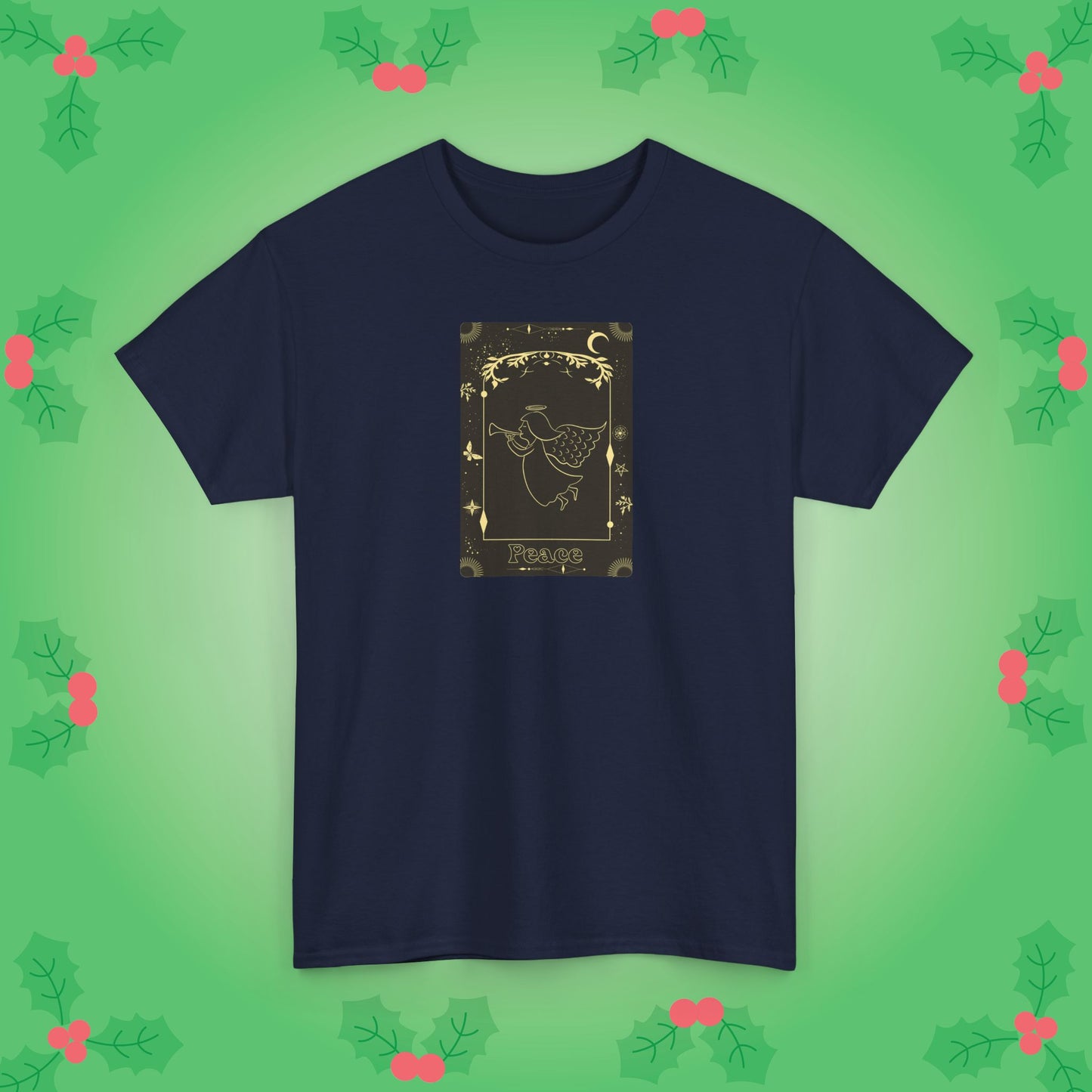Christmas Angel Peace Tarot Card Lover Unisex T Shirt