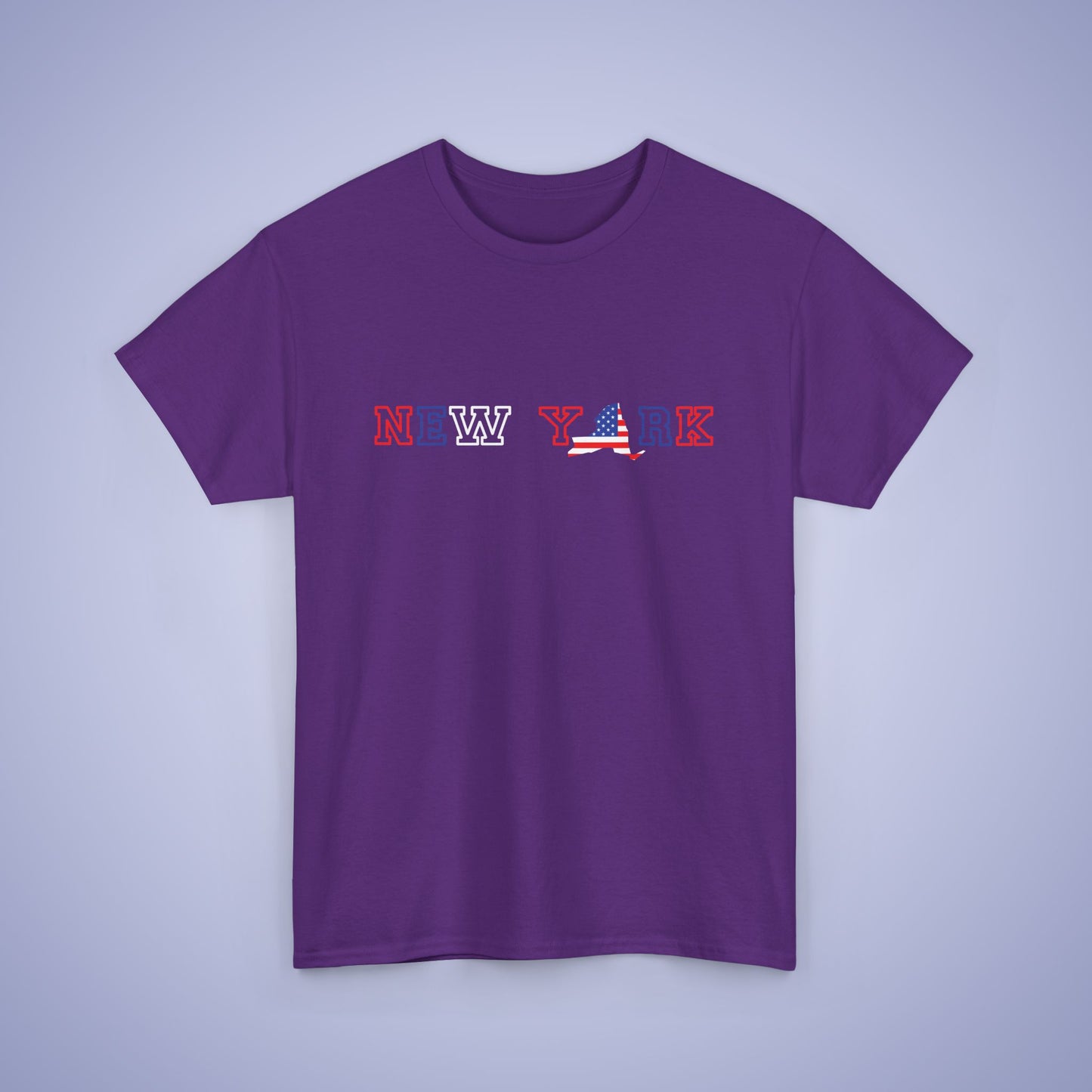 New York Map Text Art Proud American Unisex T Shirt