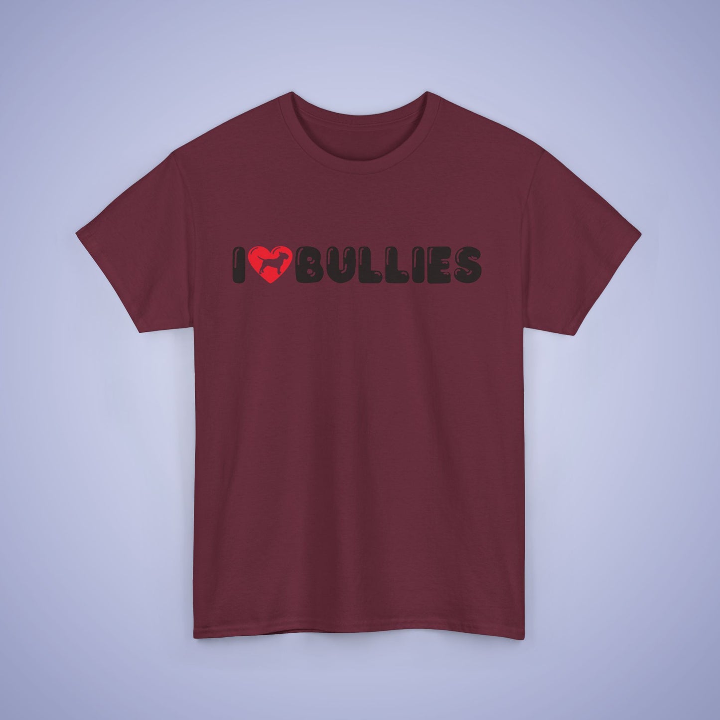 I Heart Bulldogs Unisex T Shirt