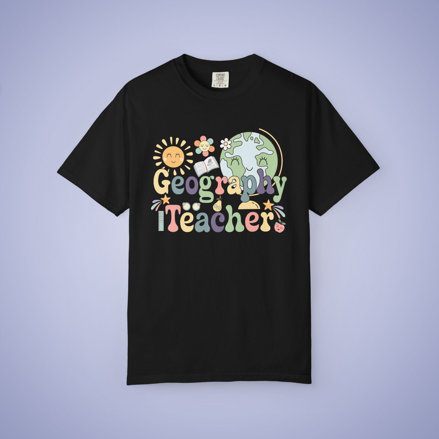 Geography Teacher T Shirt Retro Comfort Colors Unisex Back to School