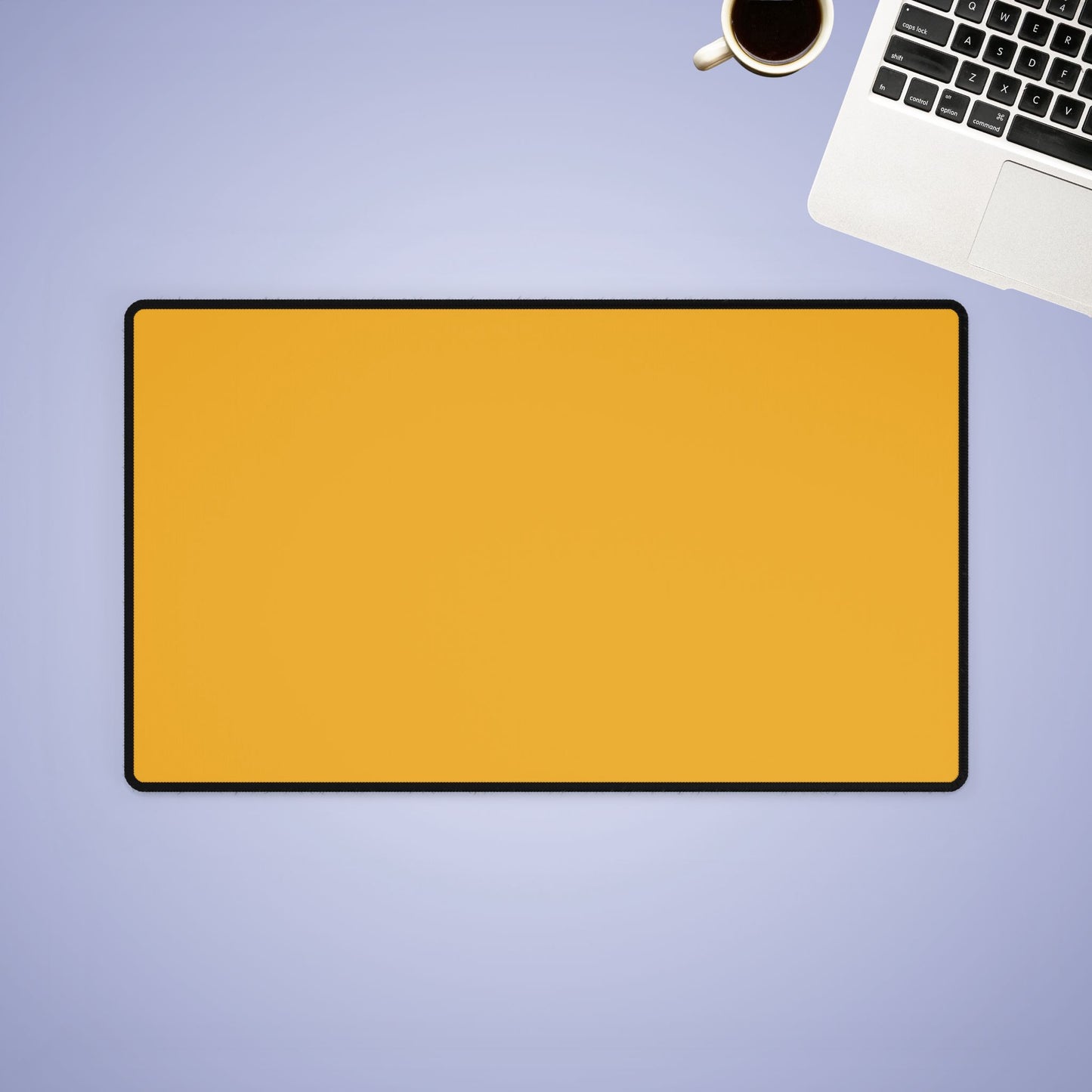 Yellow Desk Mat Minimalist Office Teacher Decor Gift Medium & Large