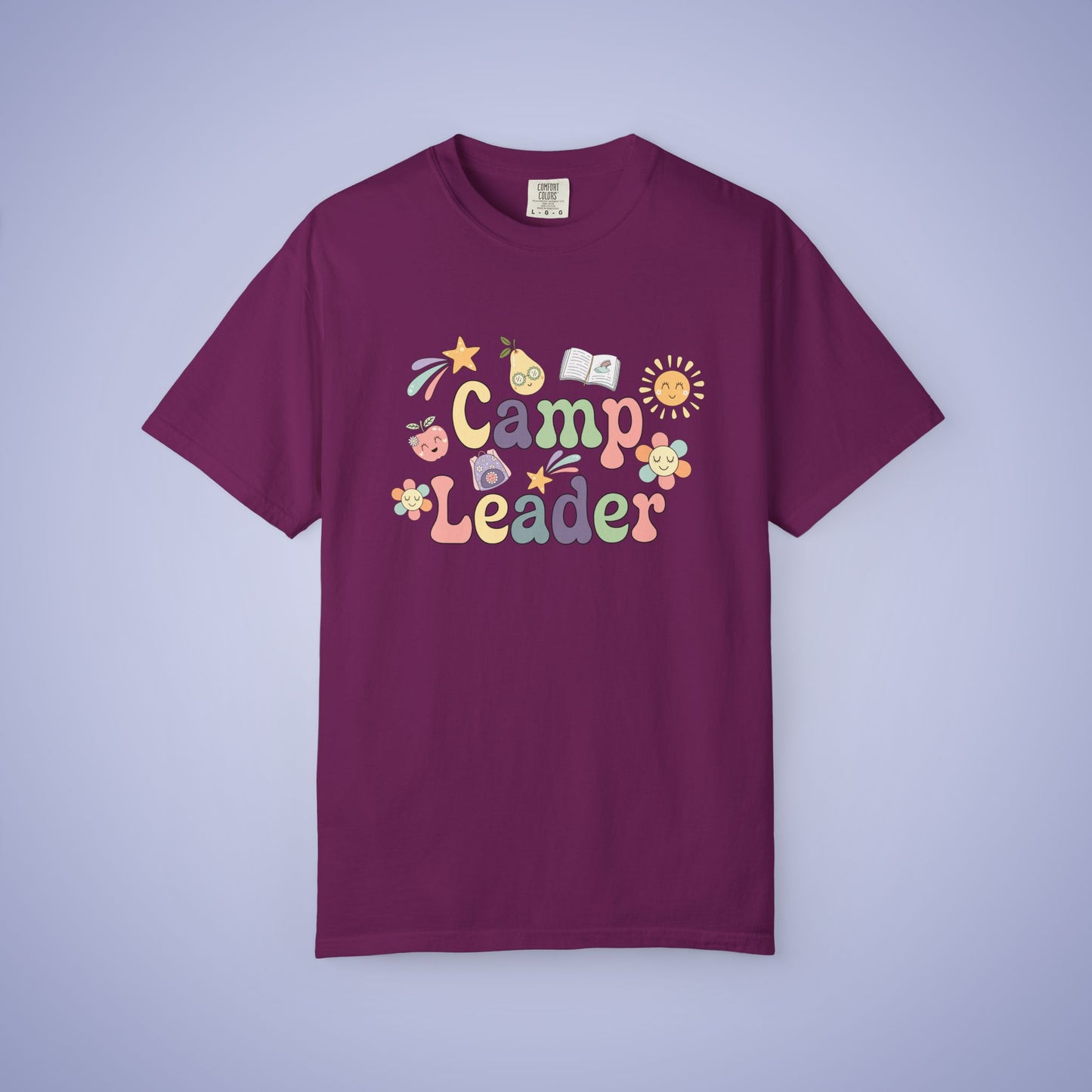 Camp Leader Teacher T Shirt Retro Comfort Colors Unisex Back to School