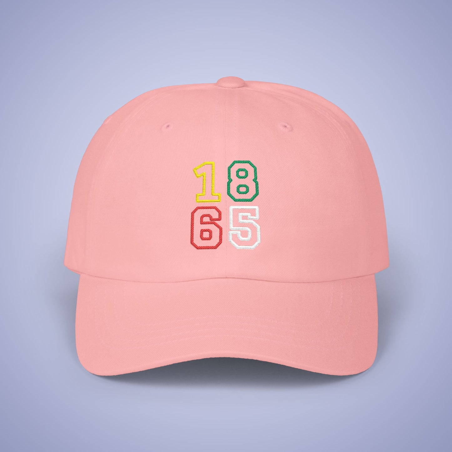 Juneteenth 1865 Embroidered Classic Dad Cap Unisex Coloured Embroidery